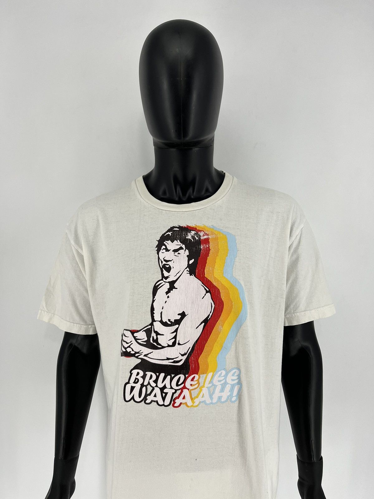 Vintage Rare Vintage Y2K Bootleg Bruce Lee Overprint Tshirt Size US XL / EU 56 / 4 - 3 Thumbnail