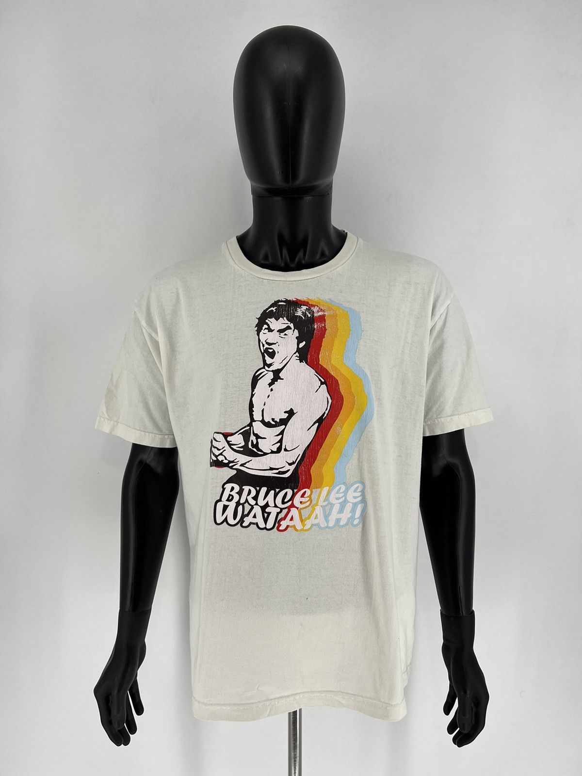 Vintage Rare Vintage Y2K Bootleg Bruce Lee Overprint Tshirt Size US XL / EU 56 / 4 - 2 Thumbnail
