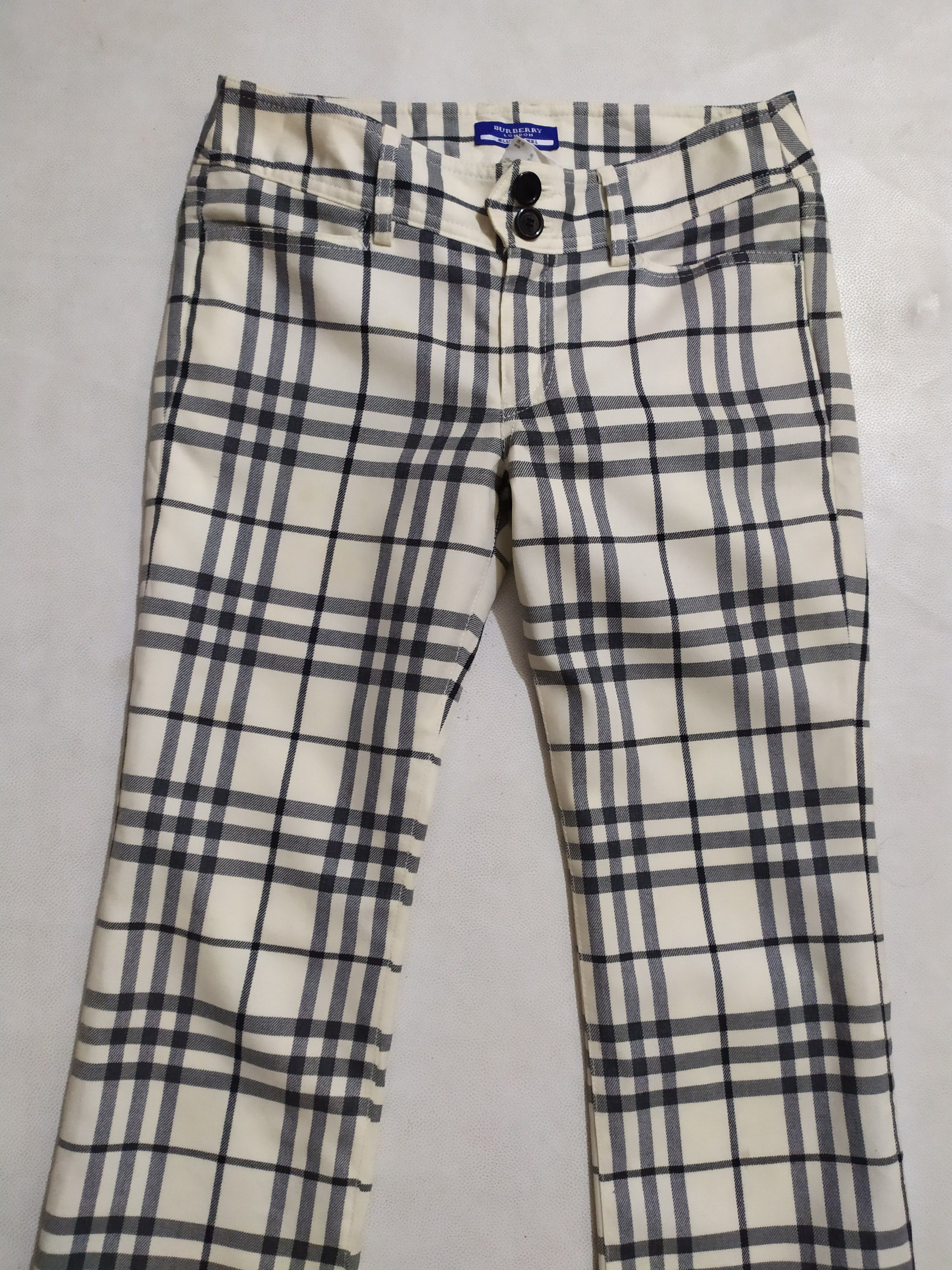 Burberry 🔥Burberry Nova Check Pants Blue Label Size 27" / US 4 / IT 40 - 2 Thumbnail
