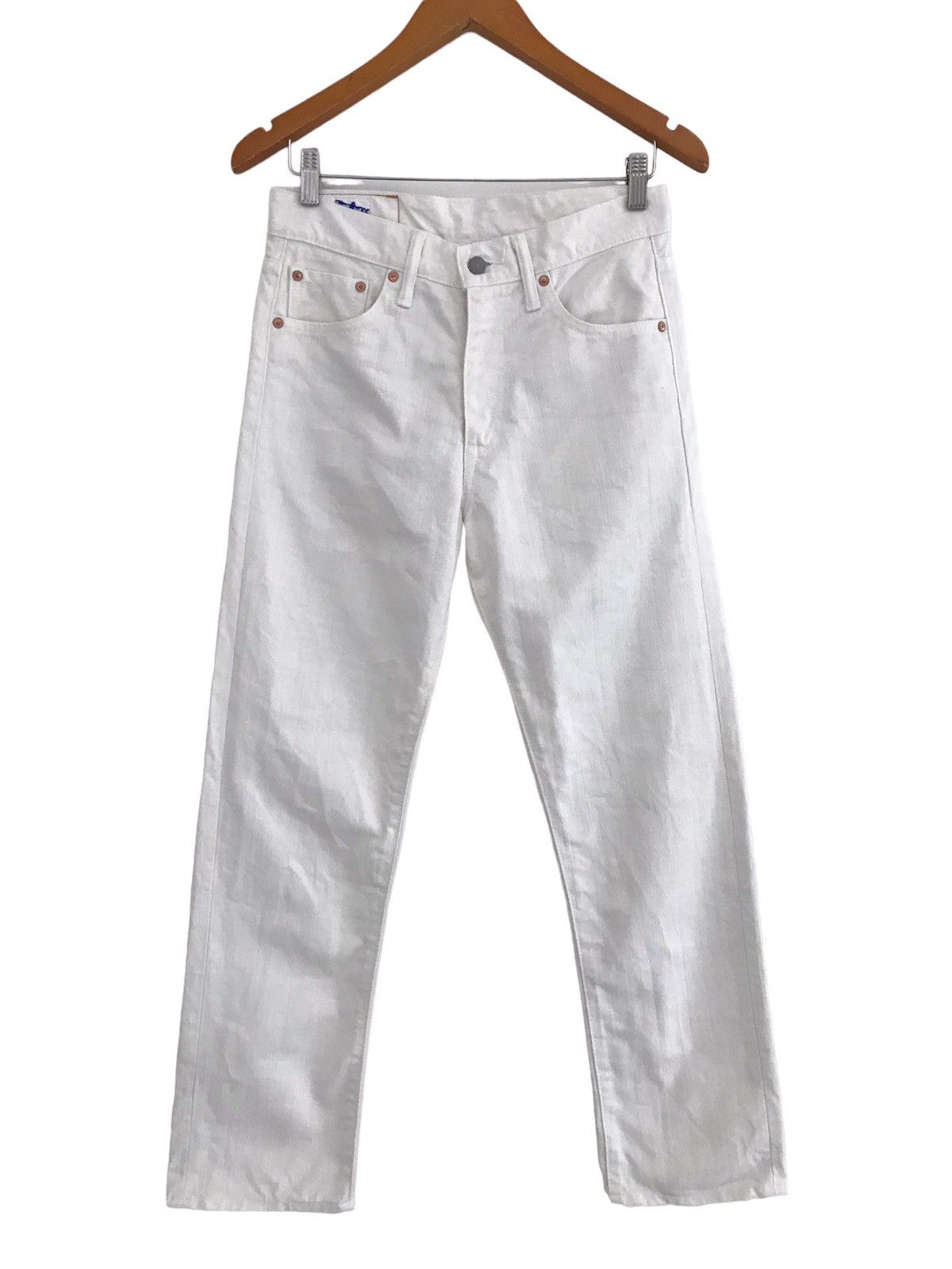 image of Eight G Eight-G White Heavy Ounce Denim Jeans, Men's (Size 30)