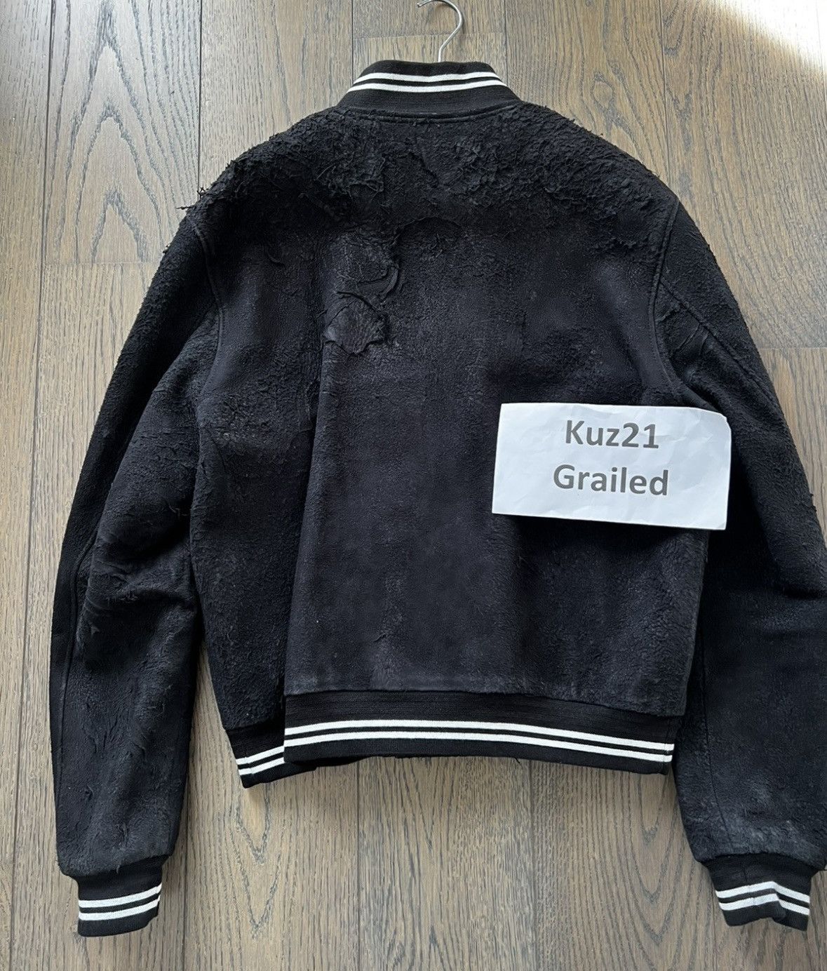 Blackmeans × John Elliott John Elliott x Blackmeans Distressed Suede Bomber Jacket Size US XL / EU 56 / 4 - 2 Thumbnail