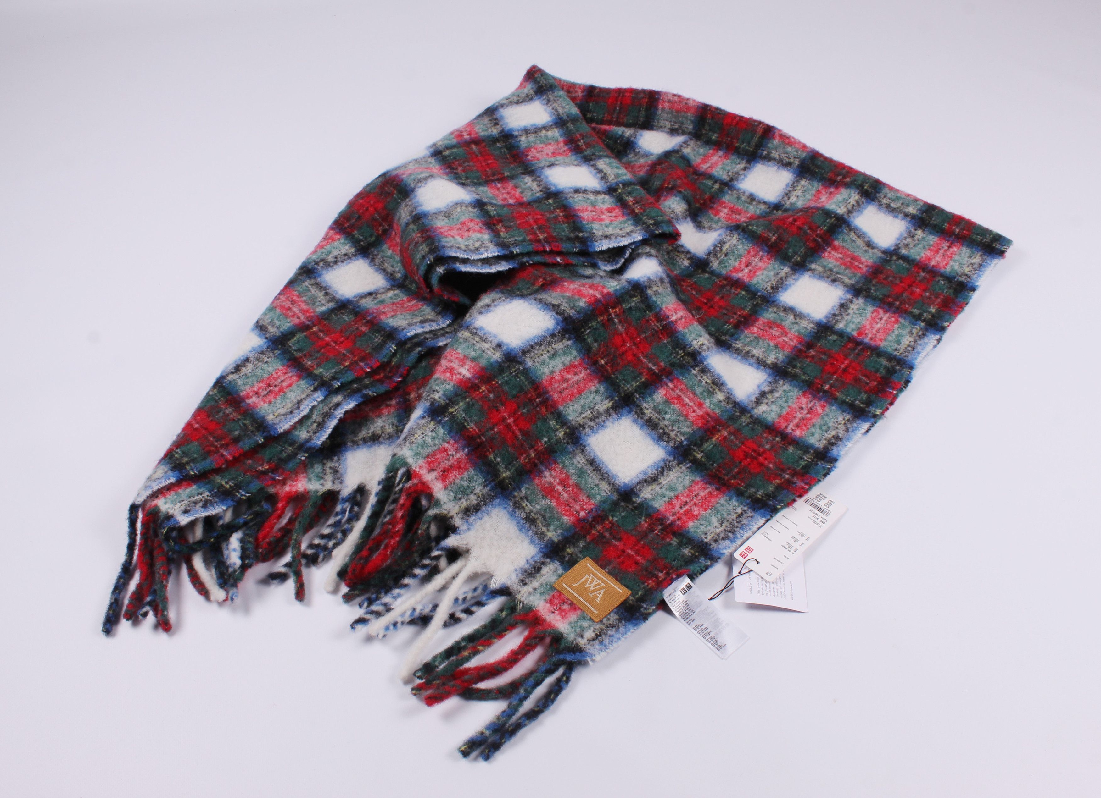 JW Anderson × Uniqlo Uniqlo JW Anderson Blanket Wool Blend Throw Cozy Plaid Size ONE SIZE - 6 Thumbnail