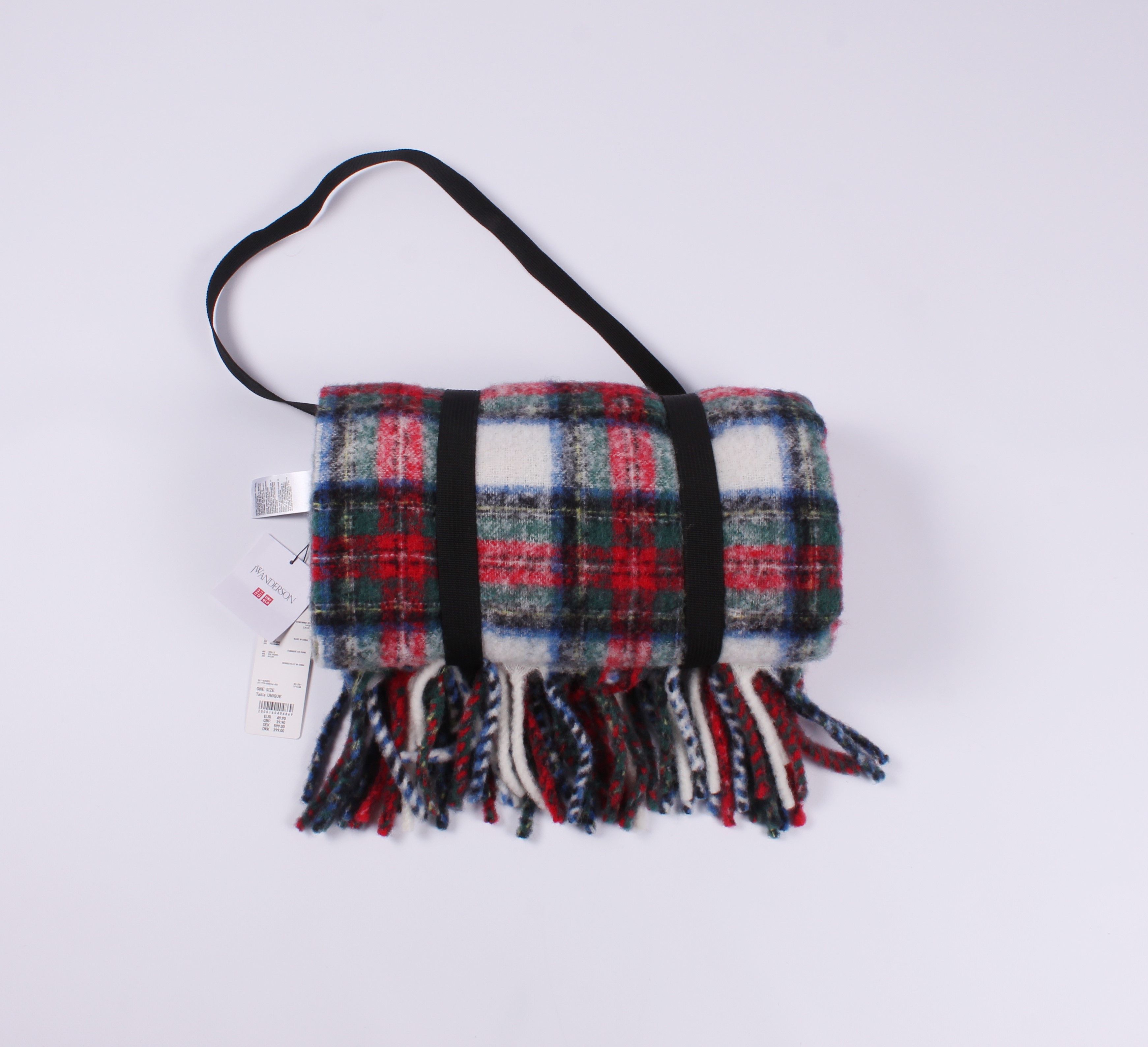 JW Anderson × Uniqlo Uniqlo JW Anderson Blanket Wool Blend Throw Cozy Plaid Size ONE SIZE - 5 Thumbnail