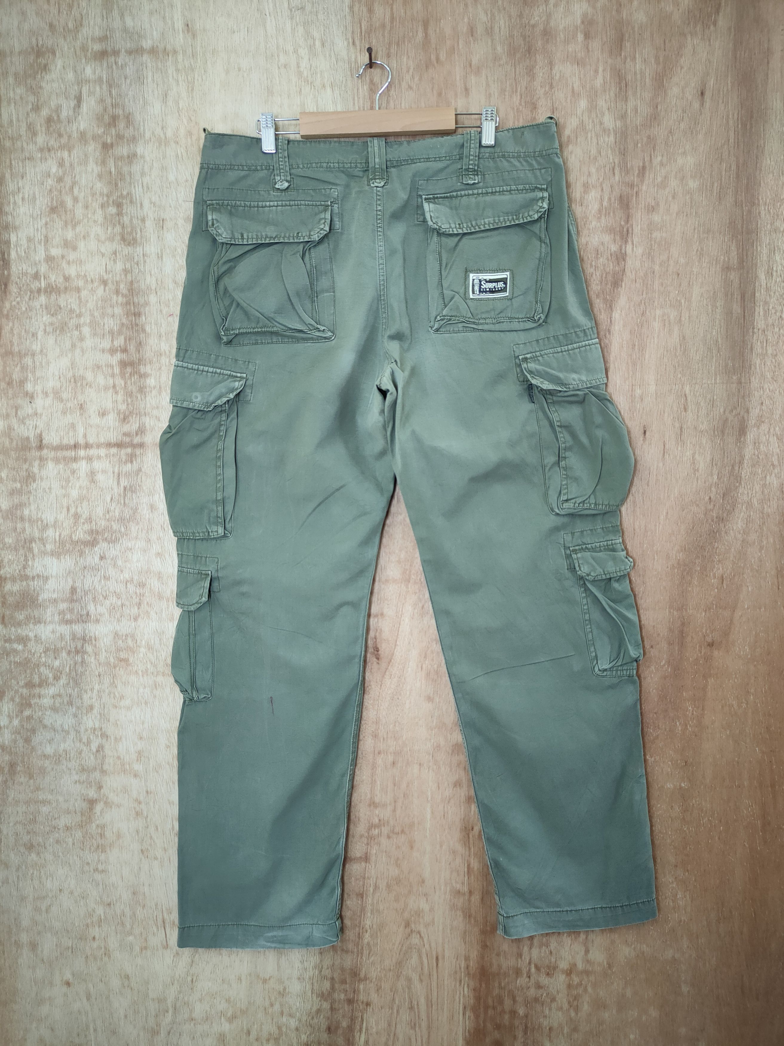 Vintage DL Surplus japan hard multi pocket cargo pants #46-408 Size US 35 - 6 Thumbnail