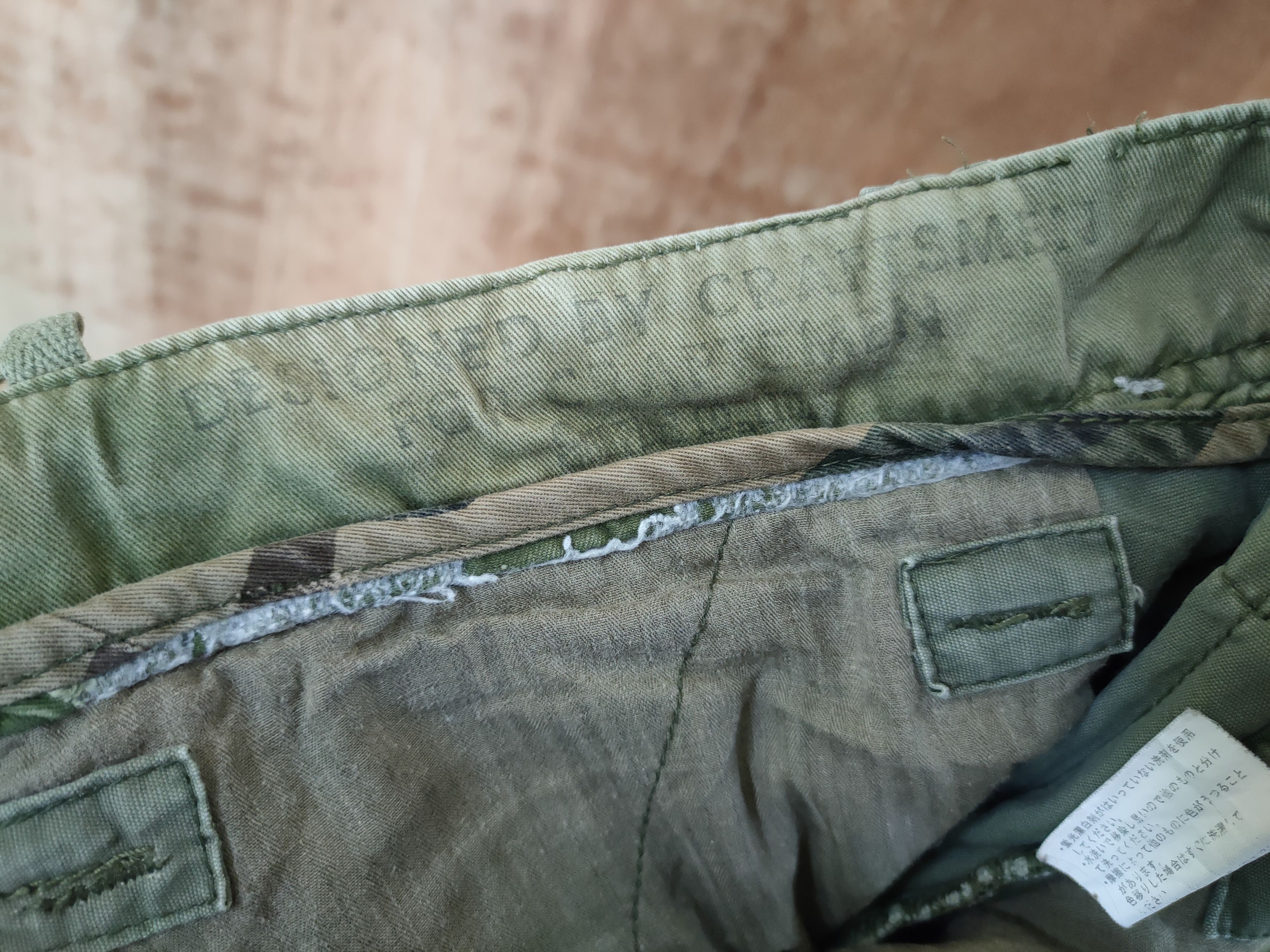Vintage DL Surplus japan hard multi pocket cargo pants #46-408 Size US 35 - 10 Thumbnail
