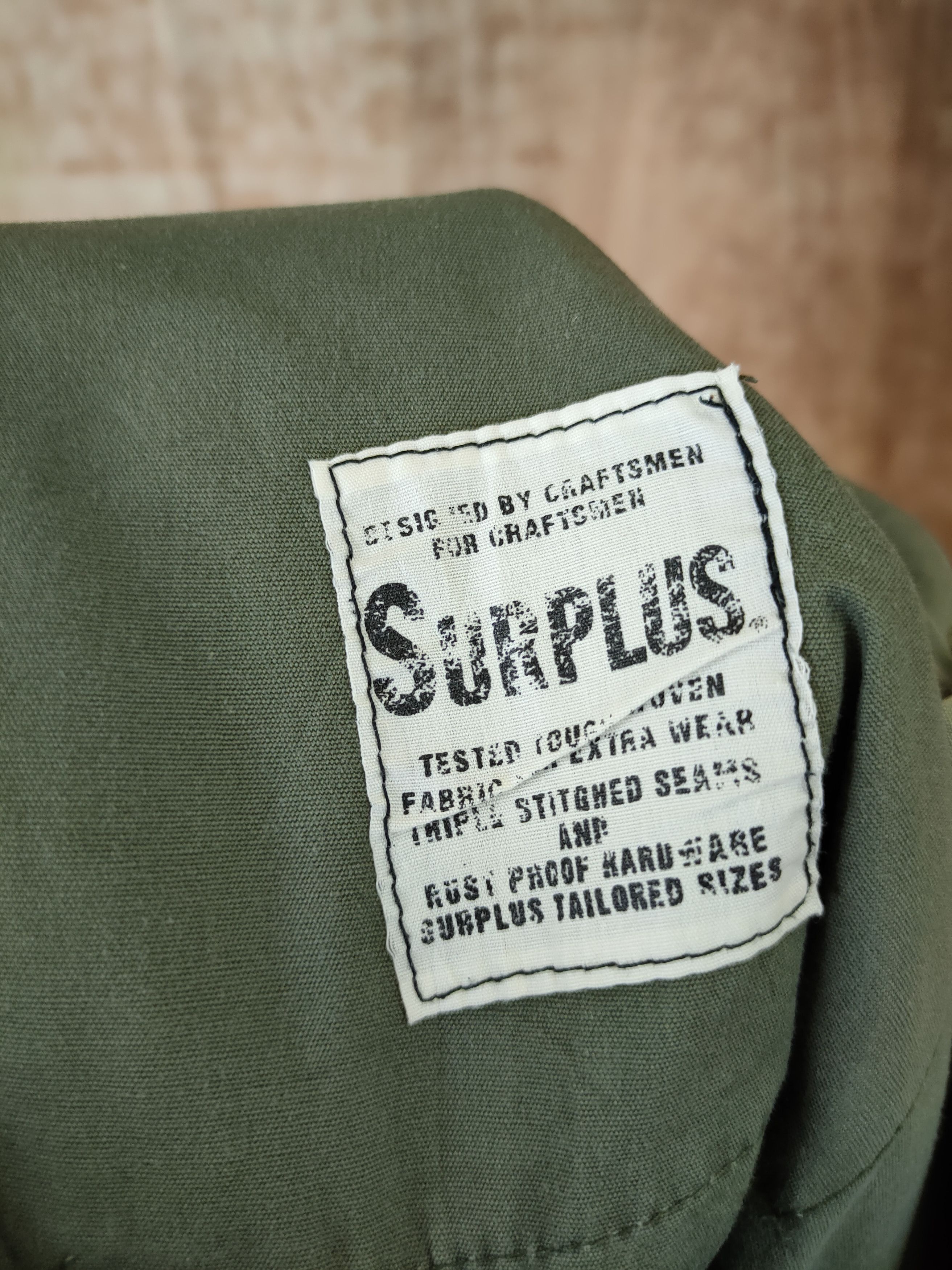 Vintage DL Surplus japan hard multi pocket cargo pants #46-408 Size US 35 - 11 Thumbnail