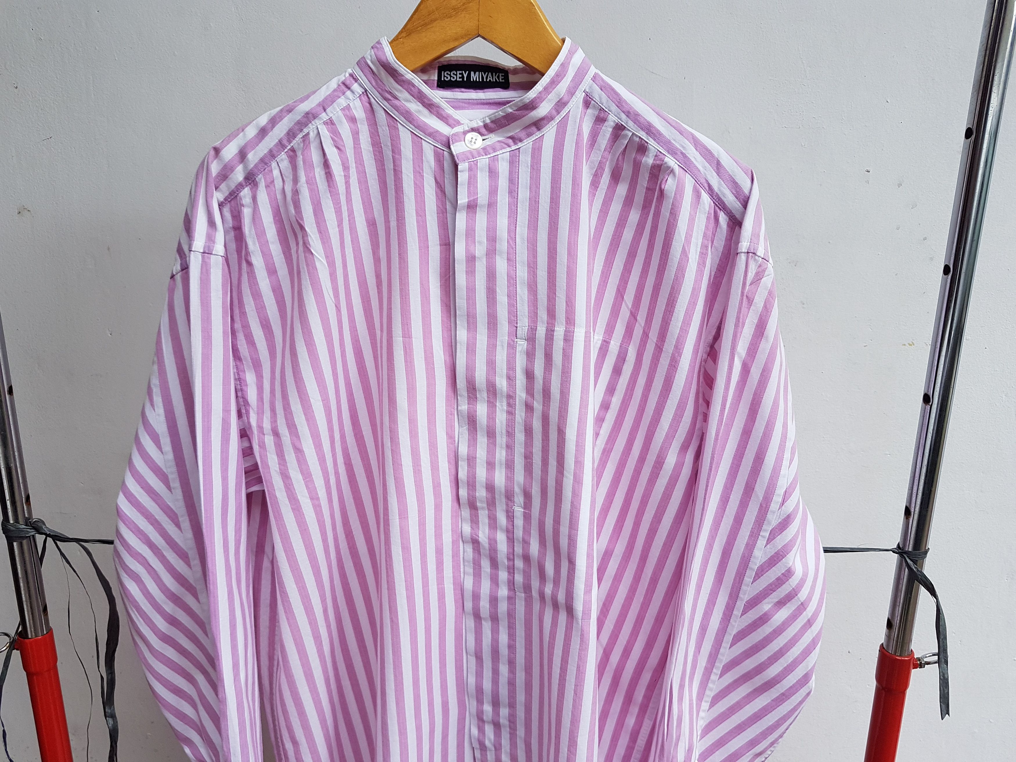 Issey Miyake Vintage Issey Miyake Mandarin Collar Shirt Size US S / EU 44-46 / 1 - 11 Thumbnail