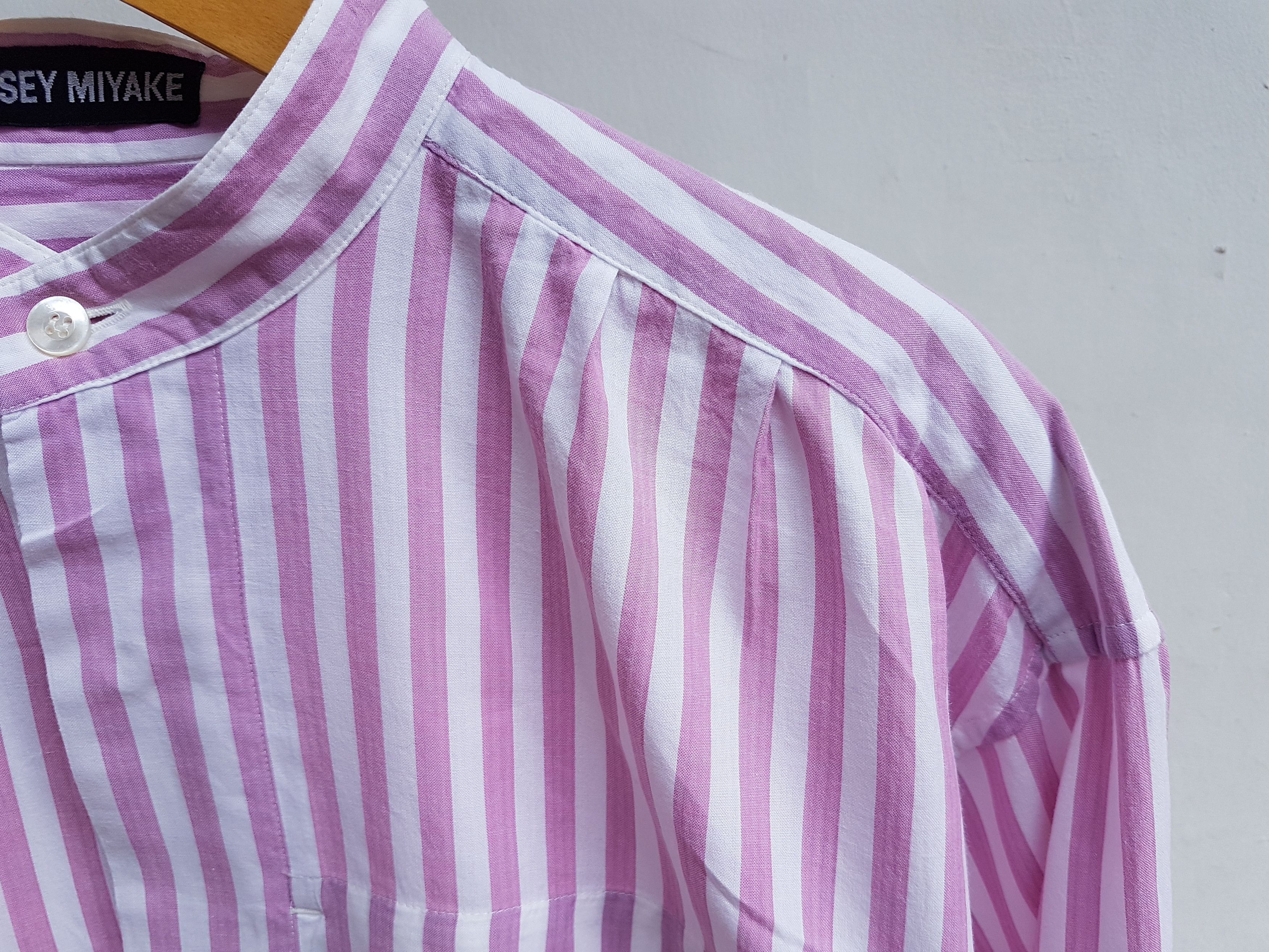 Issey Miyake Vintage Issey Miyake Mandarin Collar Shirt Size US S / EU 44-46 / 1 - 10 Thumbnail
