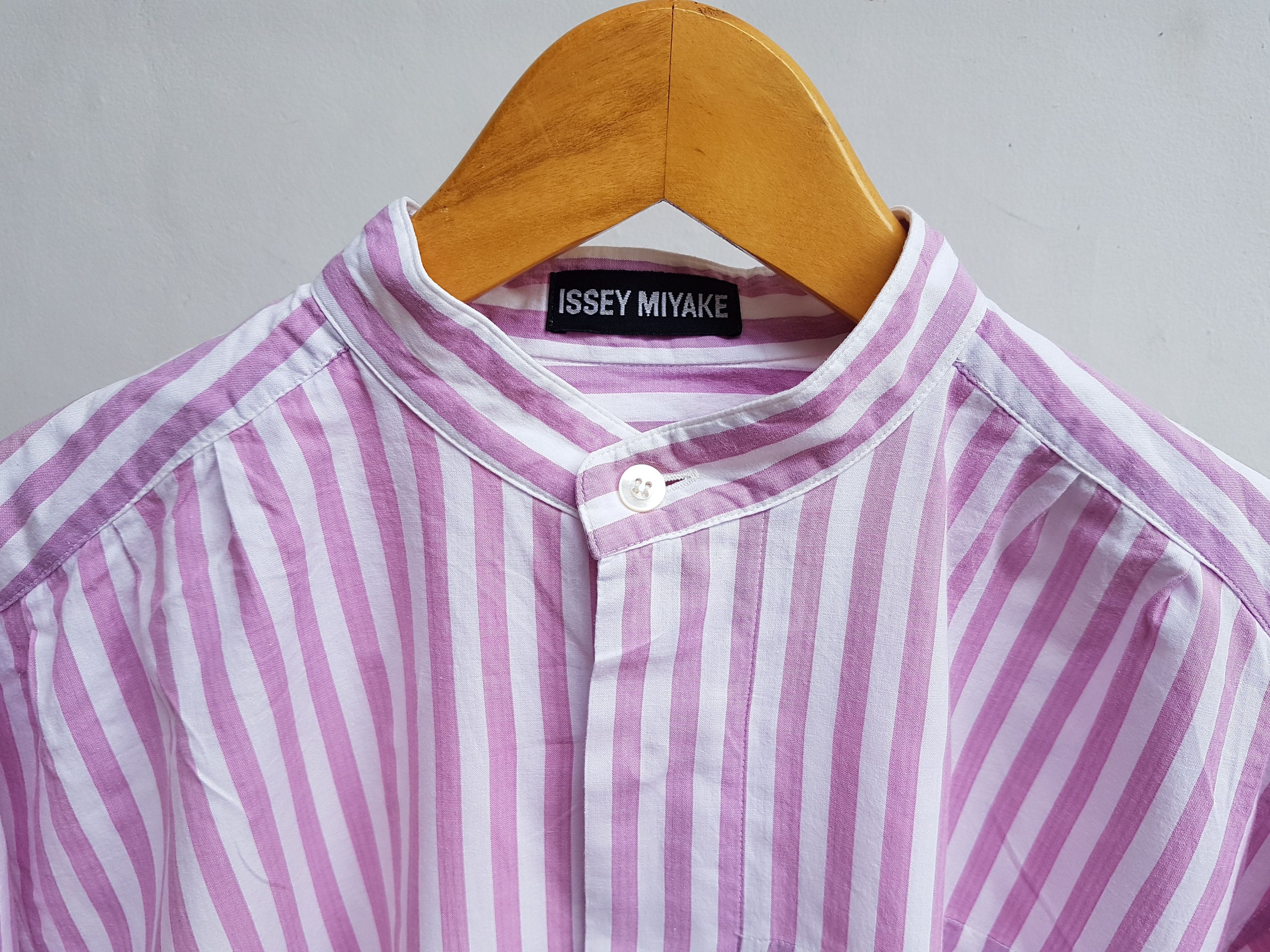 Issey Miyake Vintage Issey Miyake Mandarin Collar Shirt Size US S / EU 44-46 / 1 - 12 Thumbnail