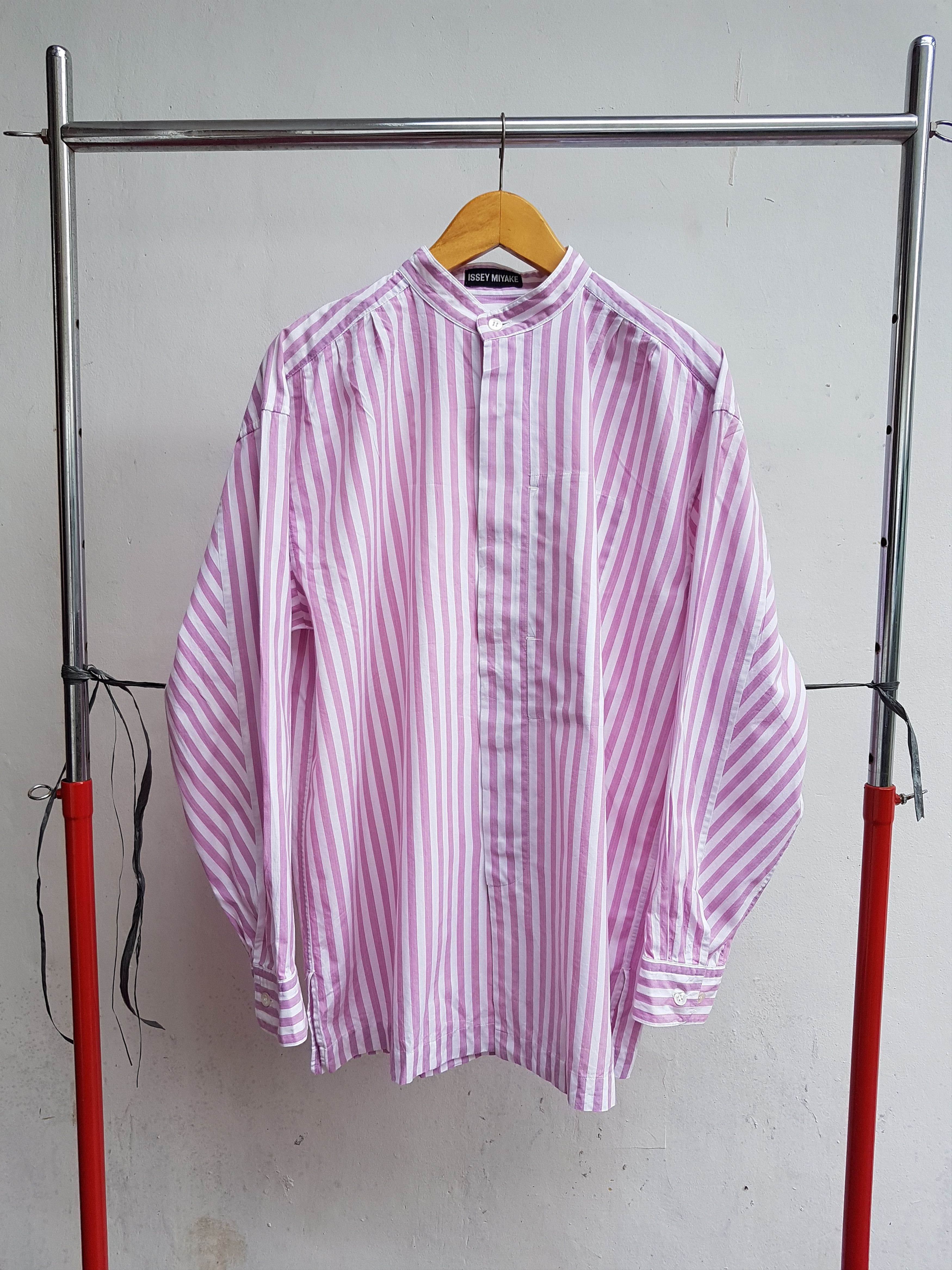 Issey Miyake Vintage Issey Miyake Mandarin Collar Shirt | Grailed