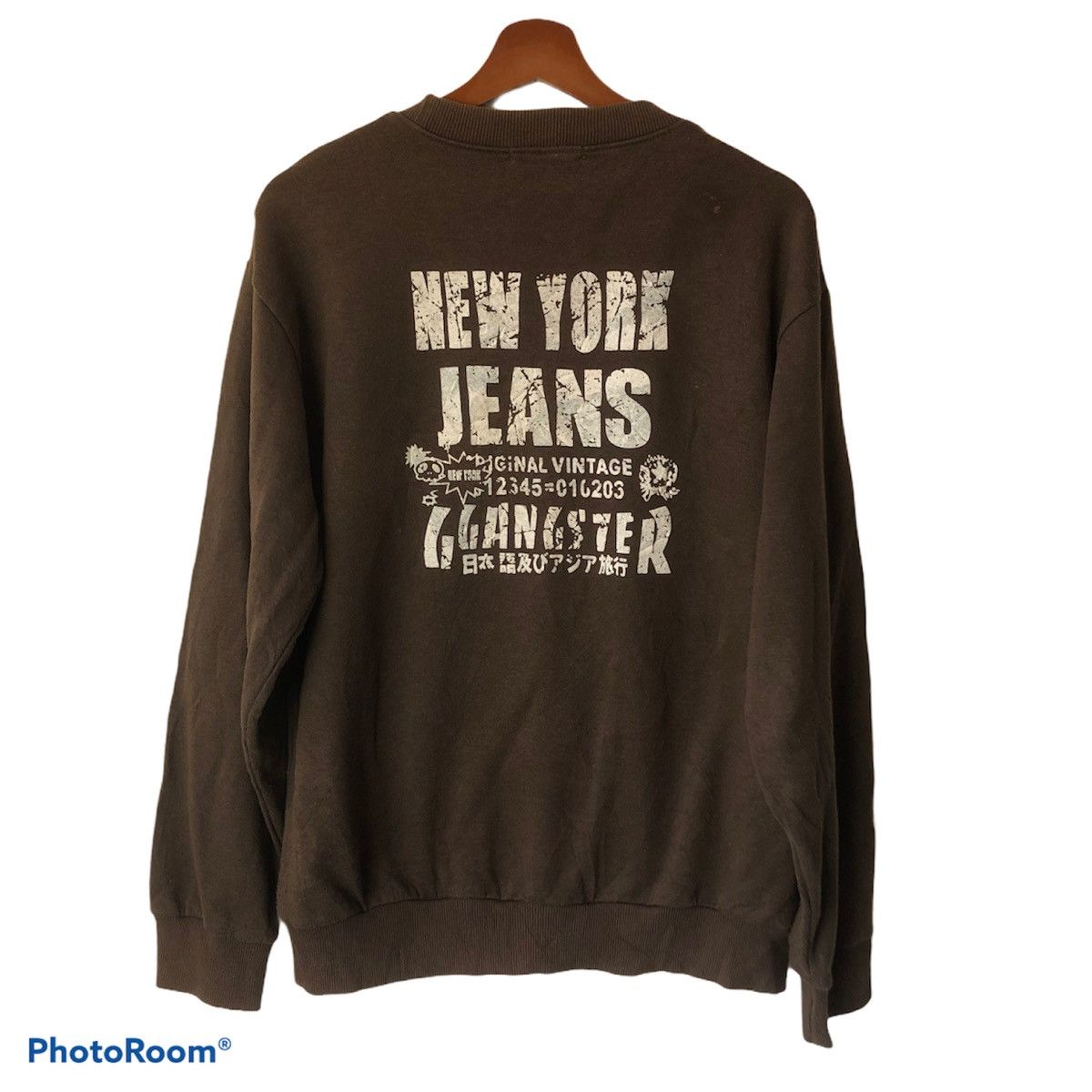 Japanese Brand × Vintage Gangster New York Jeans Sweatshirt Size US M / EU 48-50 / 2 - 2 Thumbnail