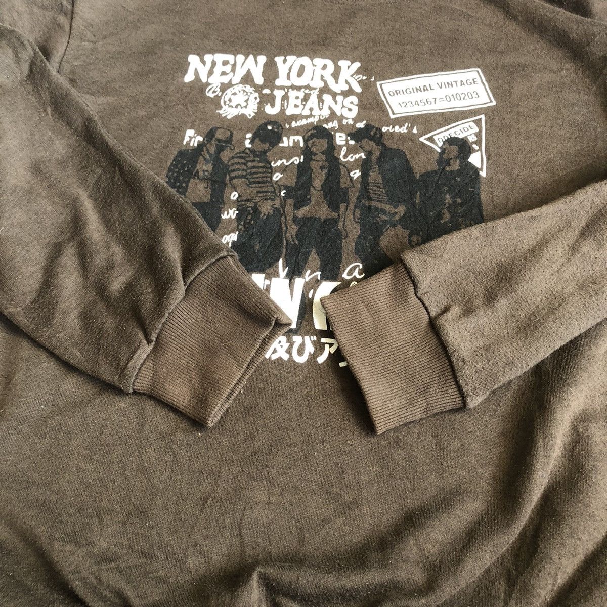 Japanese Brand × Vintage Gangster New York Jeans Sweatshirt Size US M / EU 48-50 / 2 - 4 Thumbnail