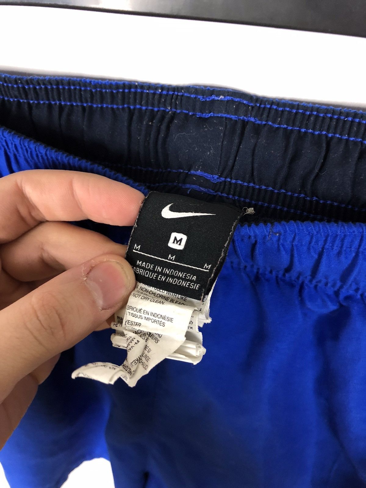 Nike Nike Basic Blue Shorts Black Swoosh logo size M Size US 32 / EU 48 - 5 Thumbnail