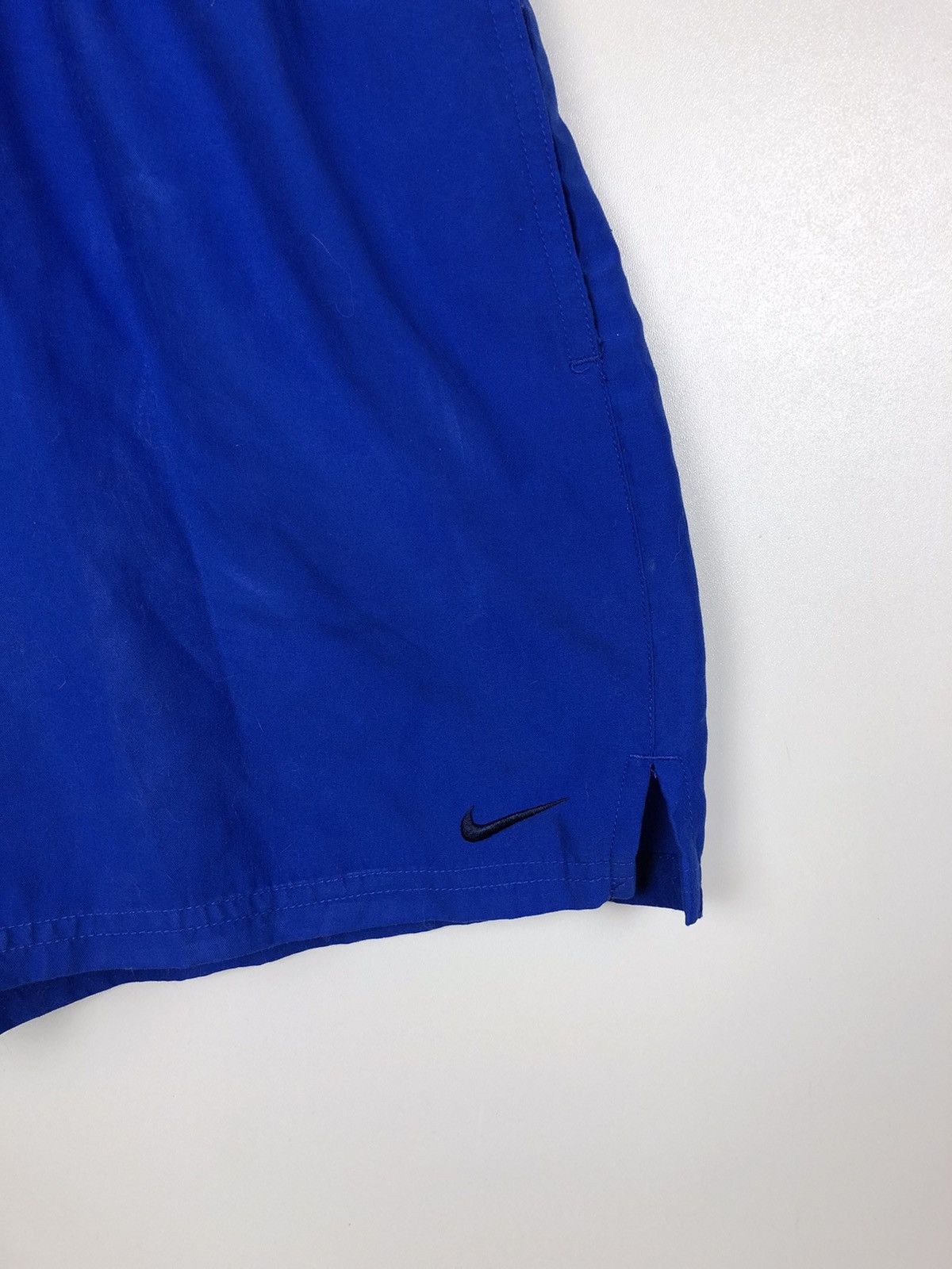 Nike Nike Basic Blue Shorts Black Swoosh logo size M Size US 32 / EU 48 - 2 Thumbnail