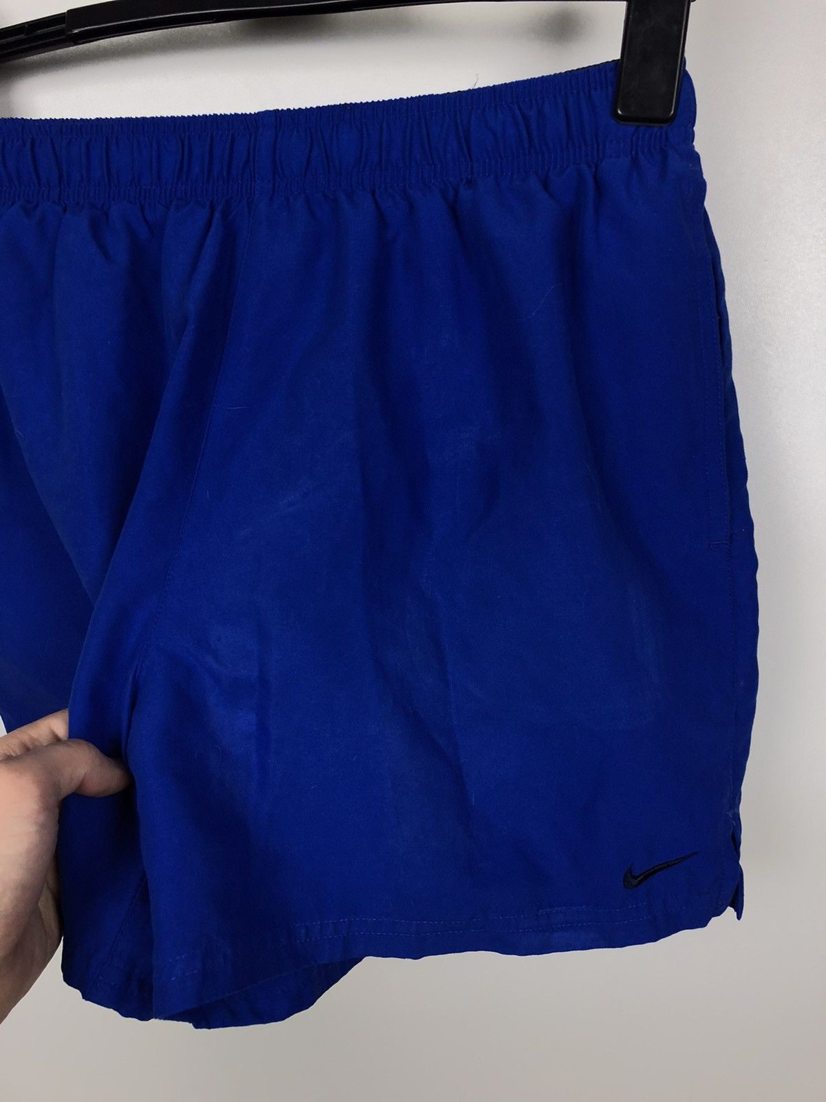 Nike Nike Basic Blue Shorts Black Swoosh logo size M Size US 32 / EU 48 - 3 Thumbnail
