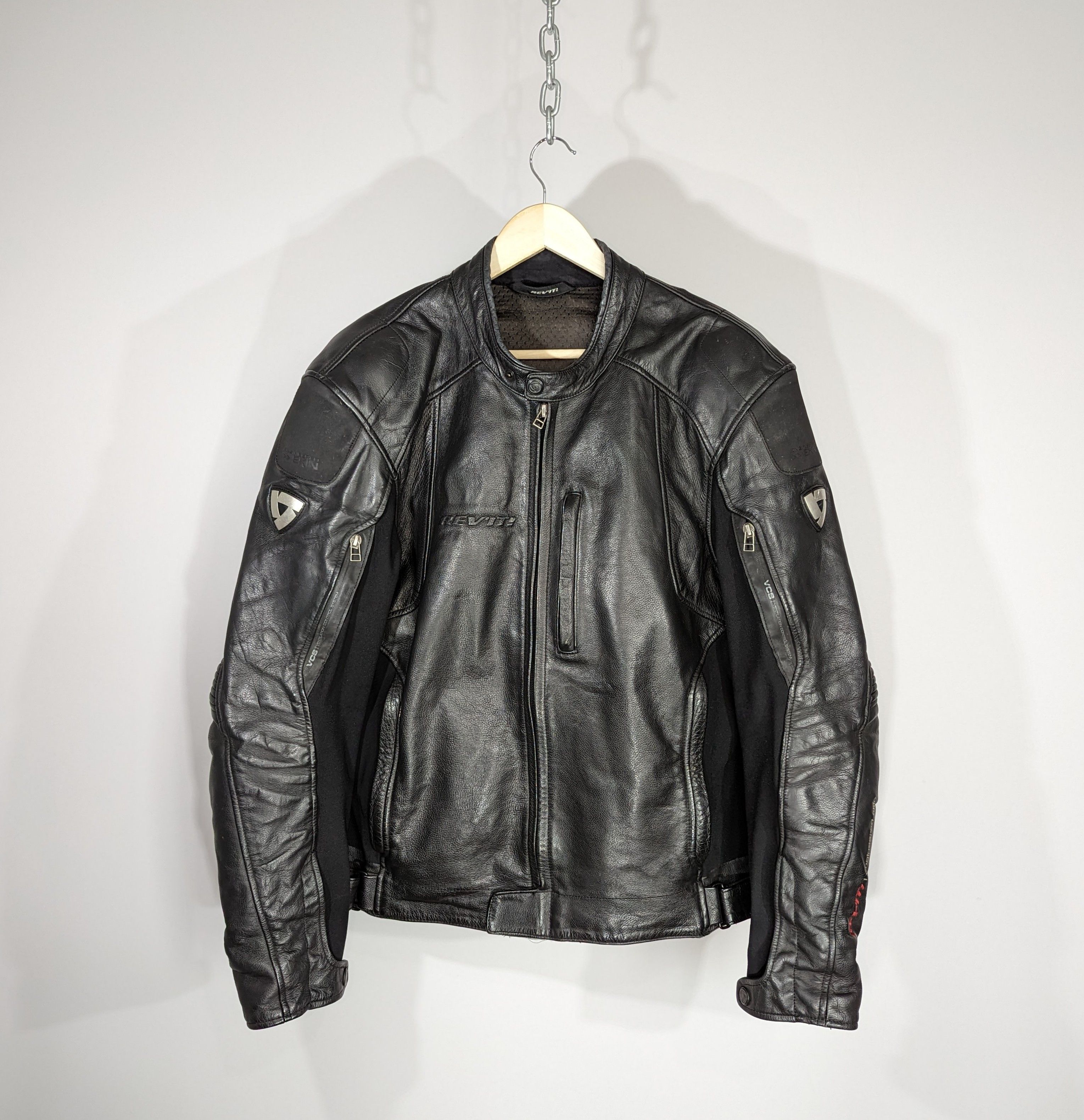Leather Rev'it Engineered Skin Leather Jacket Men's Motorcycle Biker Size US XL / EU 56 / 4 - 1 Thumbnail