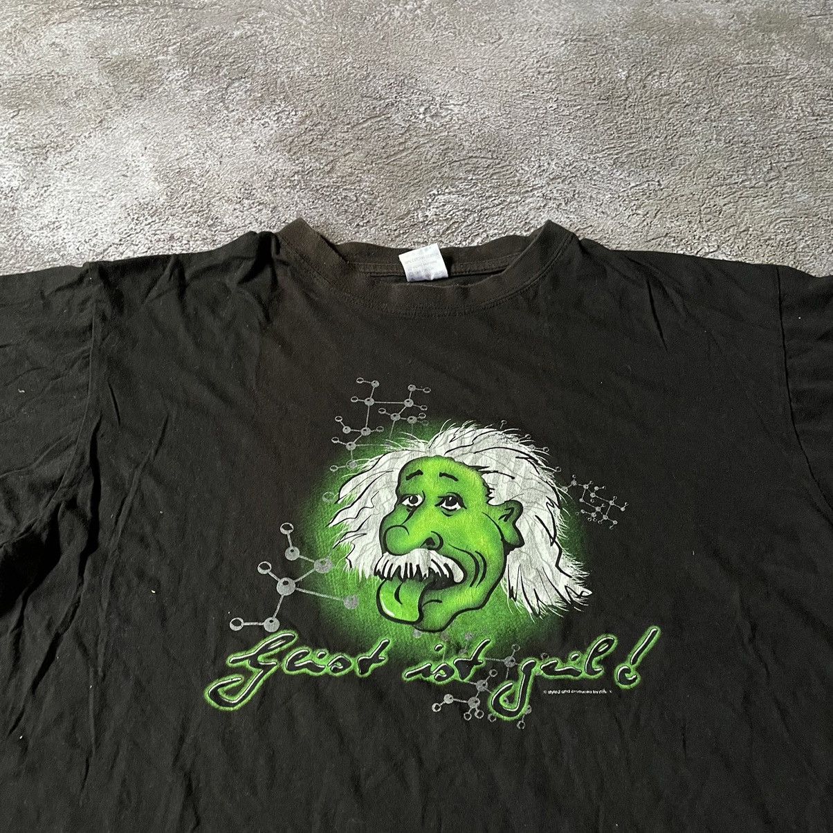 Vintage Vintage Y2K Graphic Tee Sun Faded Rave Einstein Oversized XL Size US XL / EU 56 / 4 - 5 Thumbnail