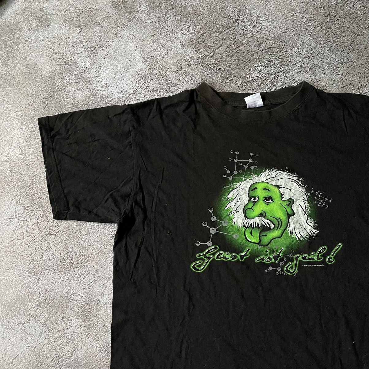 Vintage Vintage Y2K Graphic Tee Sun Faded Rave Einstein Oversized XL Size US XL / EU 56 / 4 - 4 Thumbnail