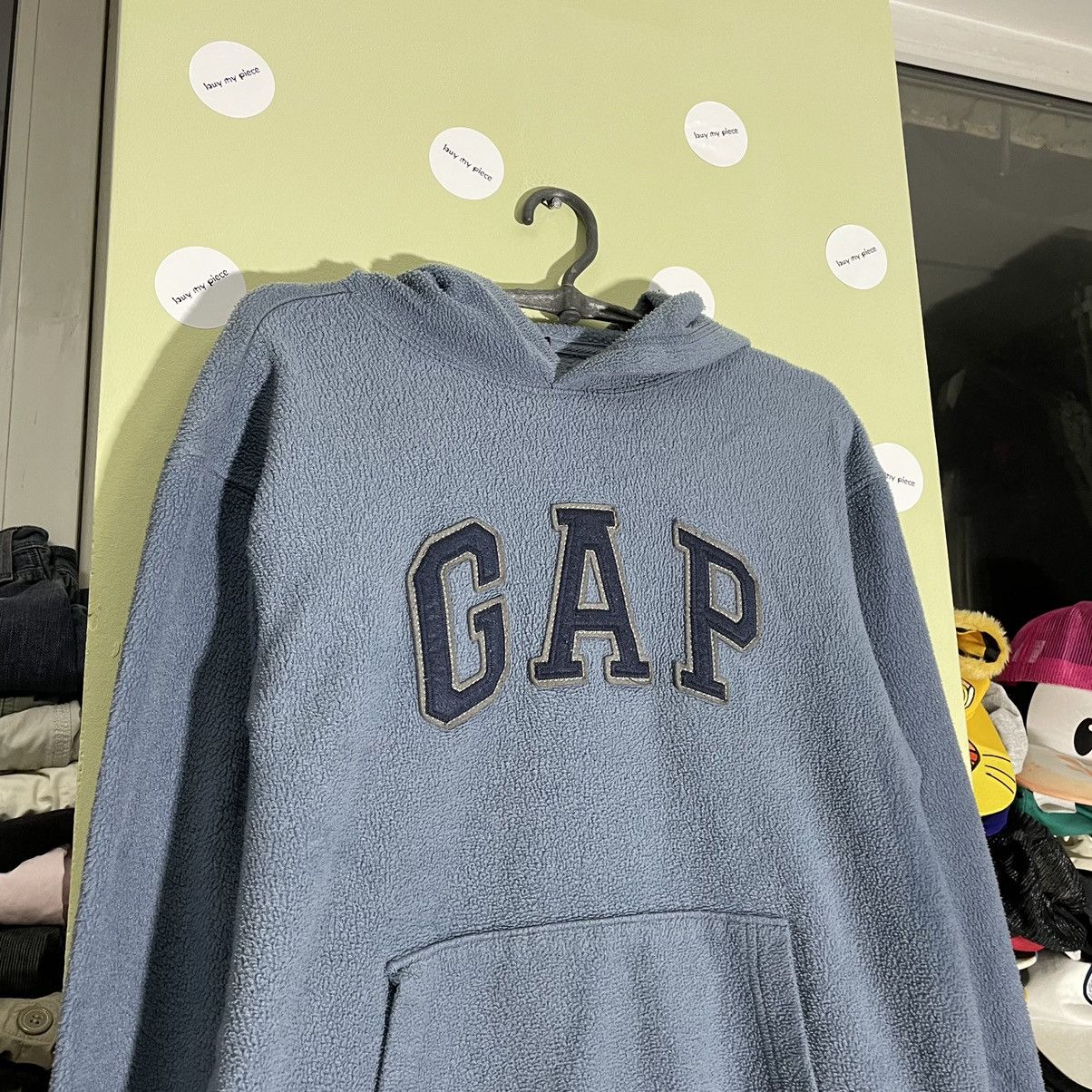 Vintage Vintage Y2K Gap Faded Logo Hoodie Fleece Washed Grey Baggy S Size US S / EU 44-46 / 1 - 4 Thumbnail