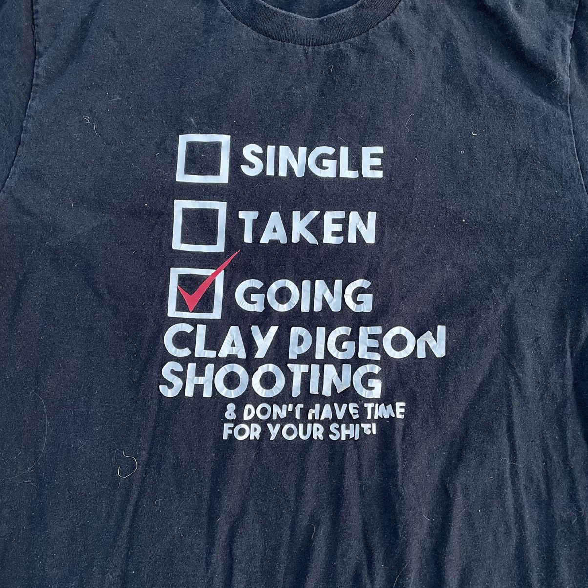 Vintage Vintage Y2K Graphic Tee Clay Pigeon Shooting Humor Skate M Size US M / EU 48-50 / 2 - 4 Thumbnail