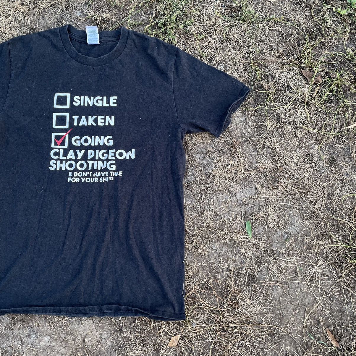 Vintage Vintage Y2K Graphic Tee Clay Pigeon Shooting Humor Skate M Size US M / EU 48-50 / 2 - 3 Thumbnail