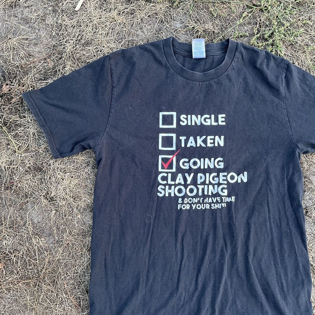 Vintage Vintage Y2K Graphic Tee Clay Pigeon Shooting Humor Skate M Size US M / EU 48-50 / 2 - 2 Thumbnail