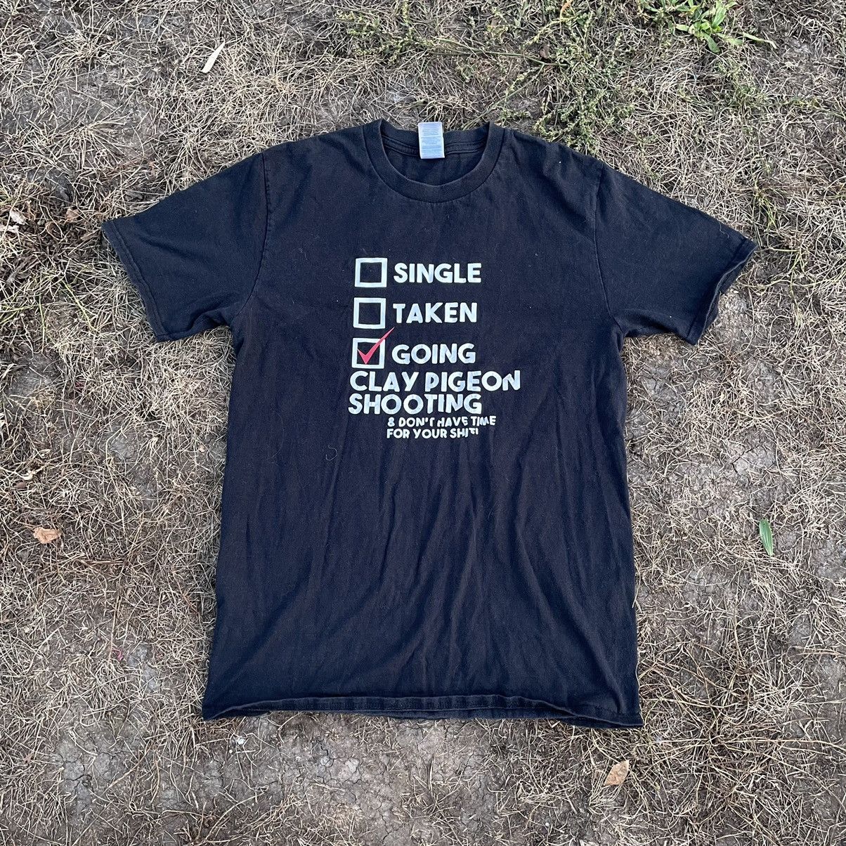 Vintage Vintage Y2K Graphic Tee Clay Pigeon Shooting Humor Skate M Size US M / EU 48-50 / 2 - 1 Thumbnail
