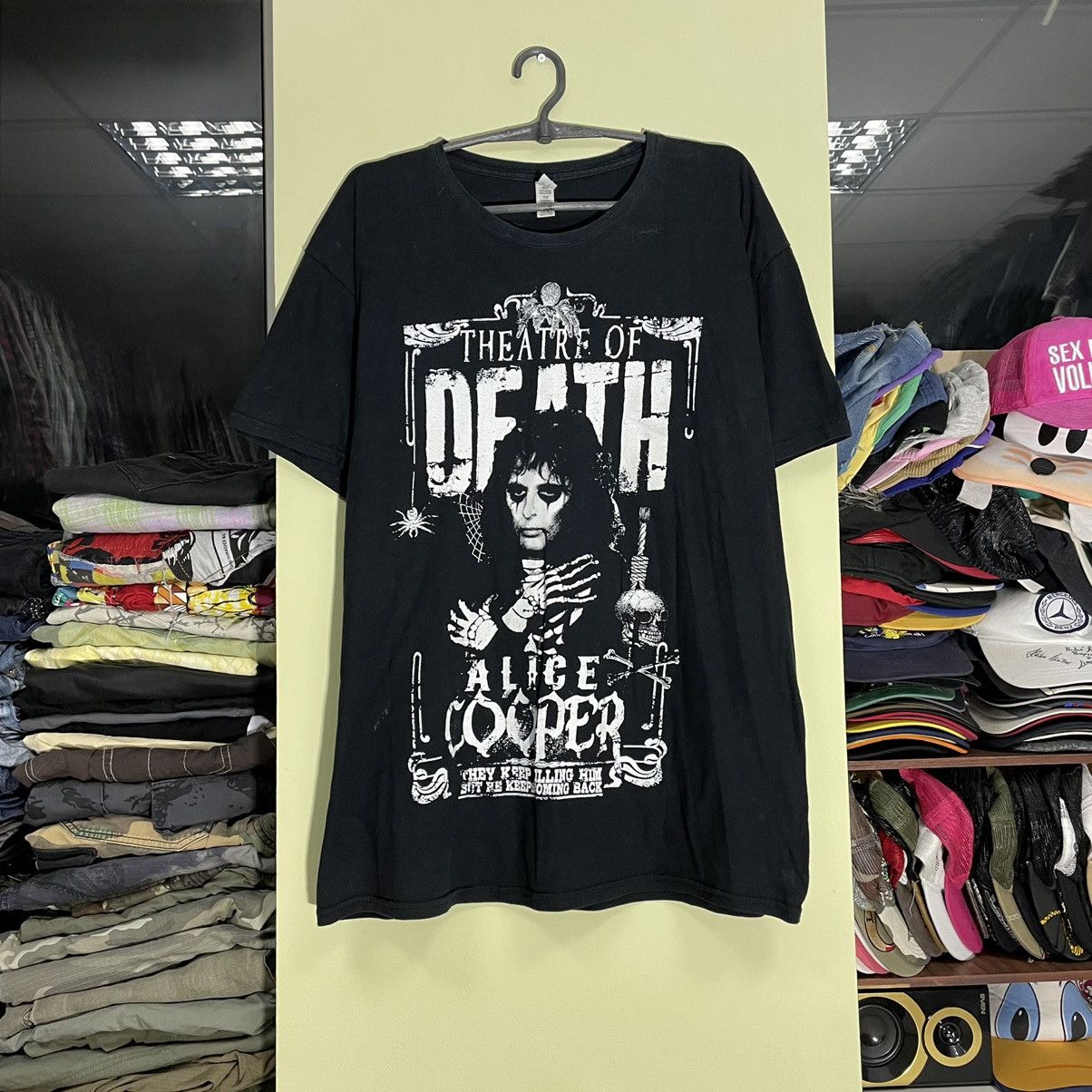 Vintage Vintage Y2K Alice Cooper Graphic Tee Band Punk Grunge Boxy L Size US L / EU 52-54 / 3 - 1 Thumbnail