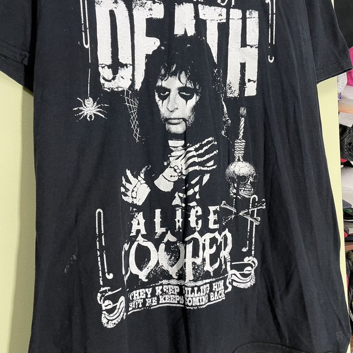Vintage Vintage Y2K Alice Cooper Graphic Tee Band Punk Grunge Boxy L Size US L / EU 52-54 / 3 - 5 Thumbnail