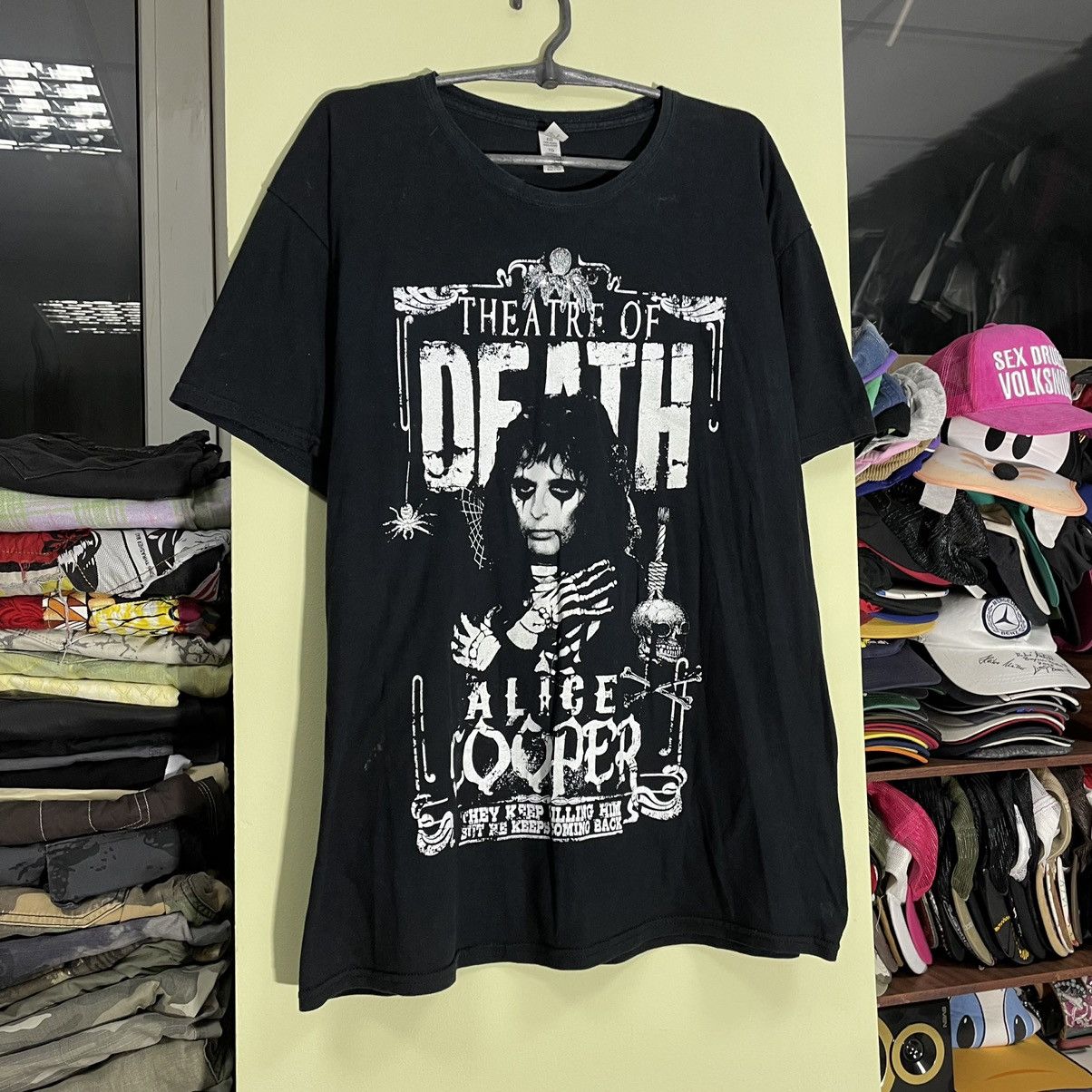 Vintage Vintage Y2K Alice Cooper Graphic Tee Band Punk Grunge Boxy L Size US L / EU 52-54 / 3 - 3 Thumbnail