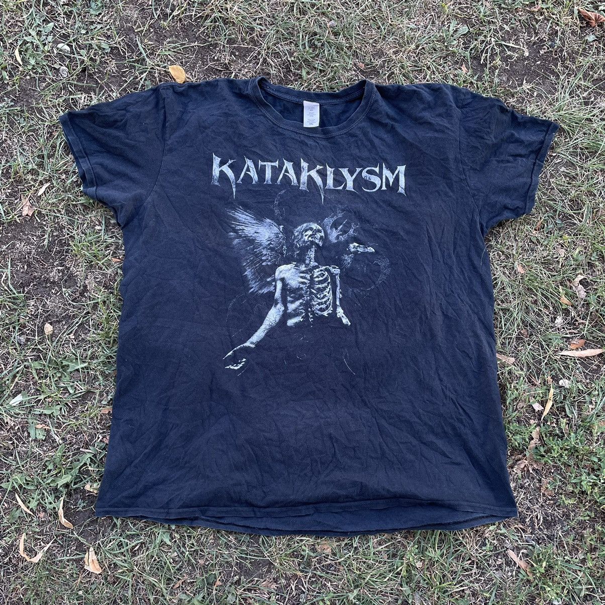 Vintage Vintage Y2K Kataklysm Band Tee Sun Faded Skeleton Grunge XXL Size US XXL / EU 58 / 5 - 1 Thumbnail