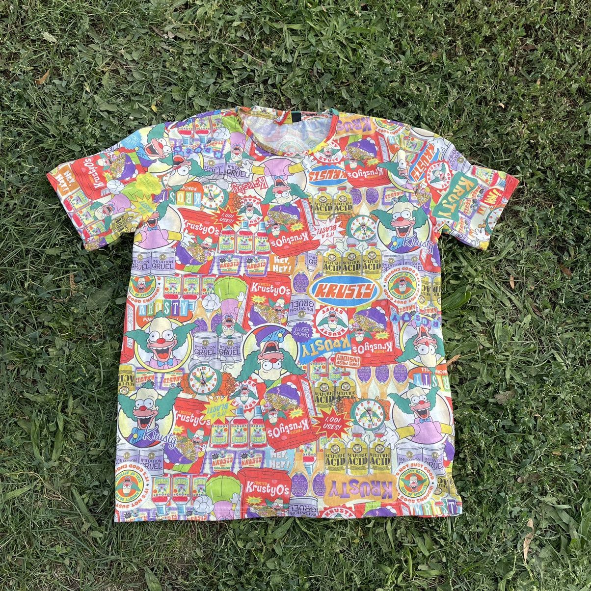 Vintage Vintage 2000s Simpsons All Over Print Graphic Tee Rave L Size US L / EU 52-54 / 3 - 1 Thumbnail