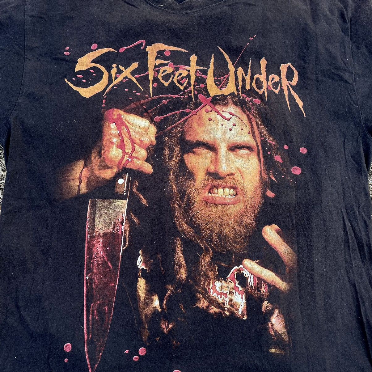 Vintage Vintage 90s Sun Faded Six Feet Under Graphic Band Tee Drip M Size US M / EU 48-50 / 2 - 5 Thumbnail