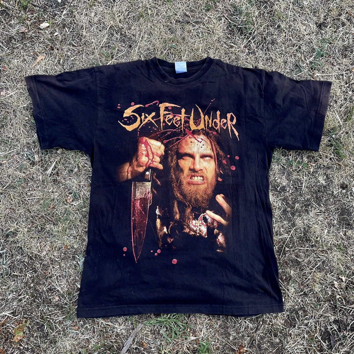 Vintage Vintage 90s Sun Faded Six Feet Under Graphic Band Tee Drip M Size US M / EU 48-50 / 2 - 1 Thumbnail