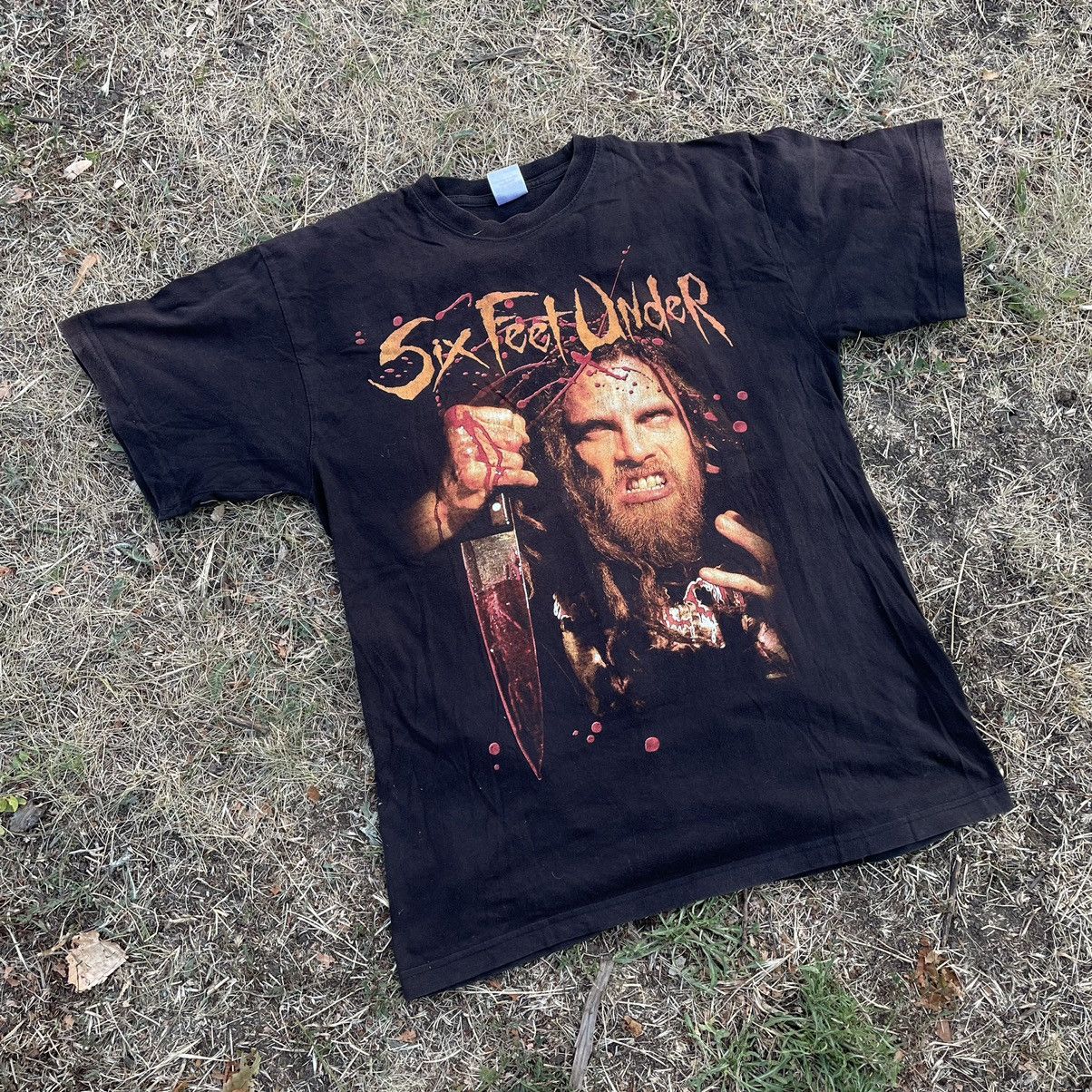 Vintage Vintage 90s Sun Faded Six Feet Under Graphic Band Tee Drip M Size US M / EU 48-50 / 2 - 4 Thumbnail