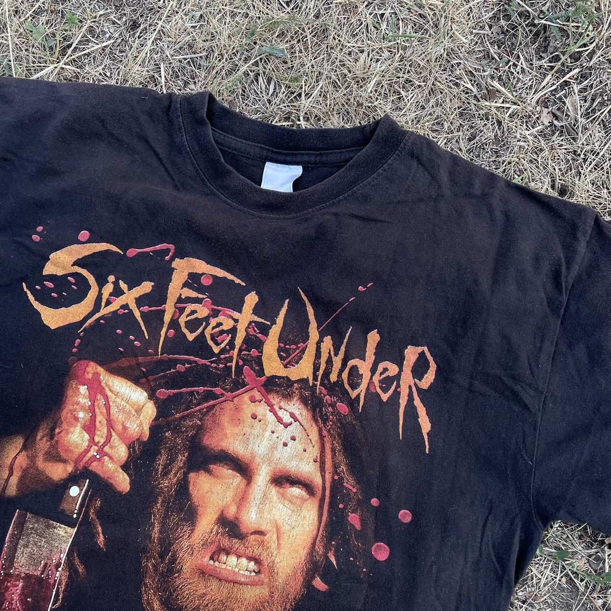 Vintage Vintage 90s Sun Faded Six Feet Under Graphic Band Tee Drip M Size US M / EU 48-50 / 2 - 7 Thumbnail
