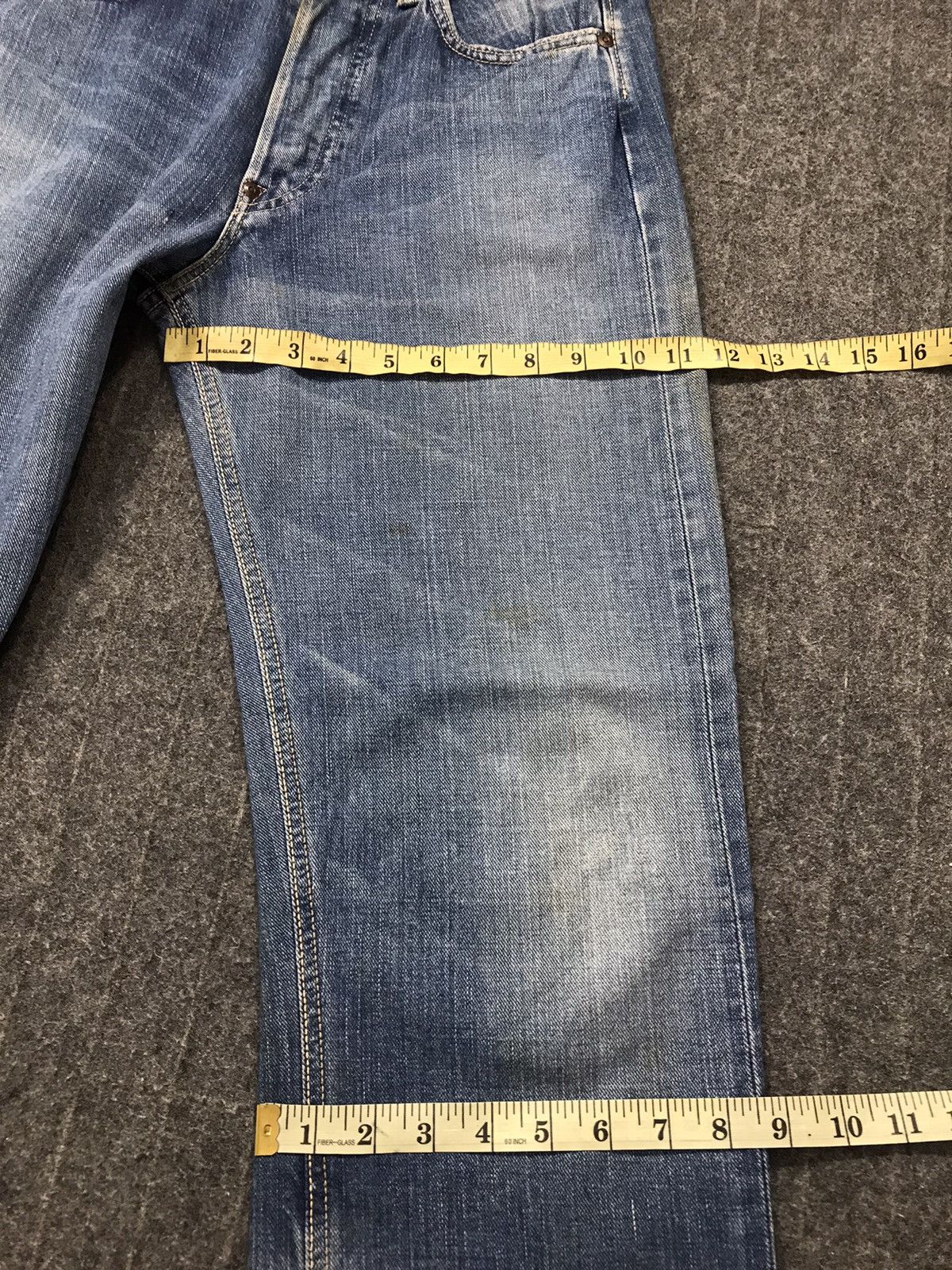 Lee × Vintage Vintage Lee Cowboy Selvedge Light Blue Wash Jeans Size US 29 - 21 Thumbnail