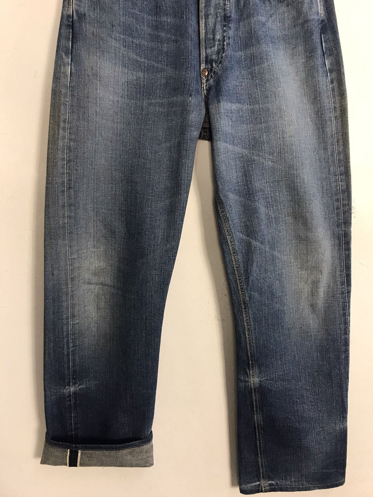 Lee × Vintage Vintage Lee Cowboy Selvedge Light Blue Wash Jeans Size US 29 - 4 Thumbnail