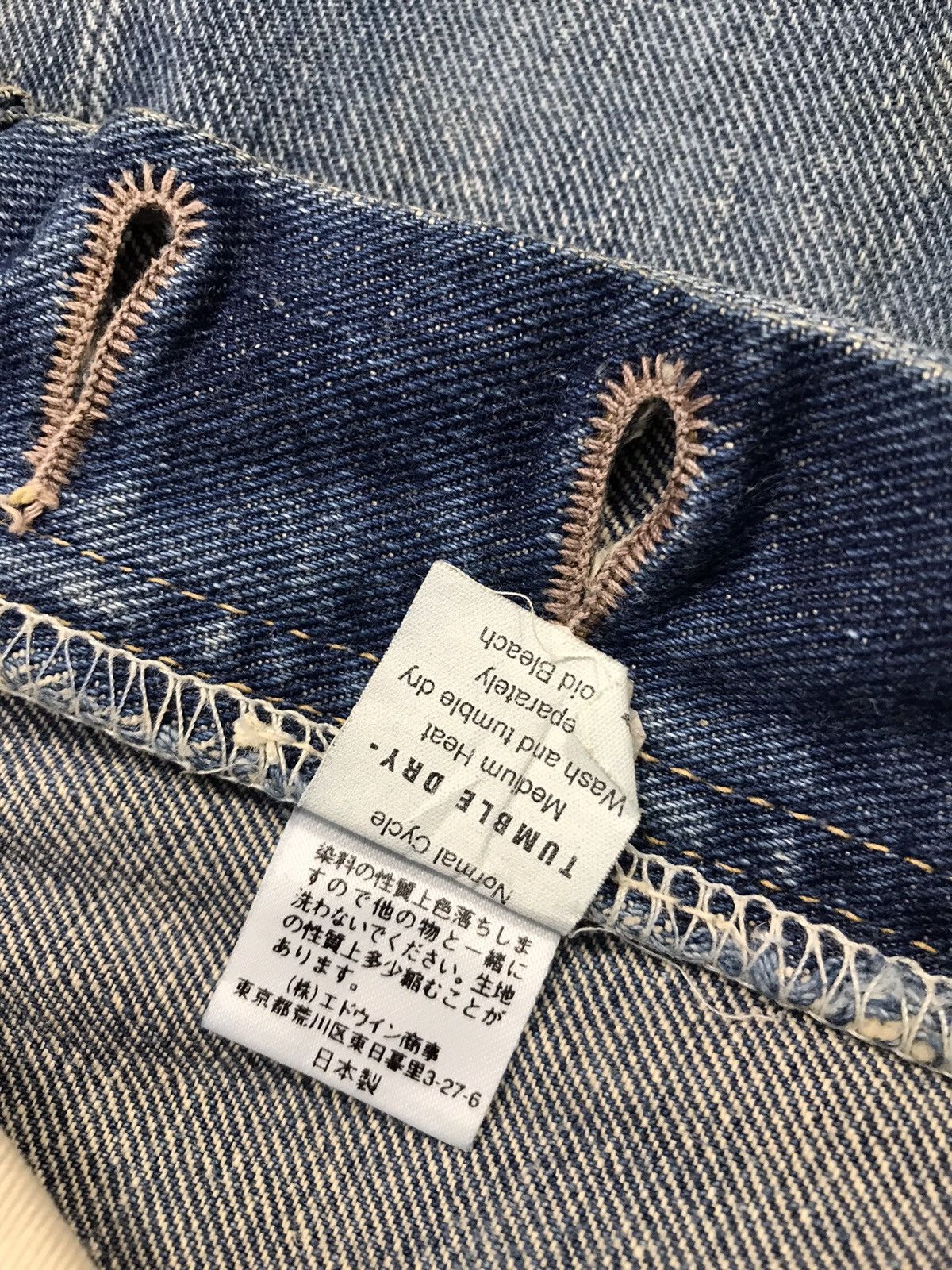 Lee × Vintage Vintage Lee Cowboy Selvedge Light Blue Wash Jeans Size US 29 - 18 Thumbnail