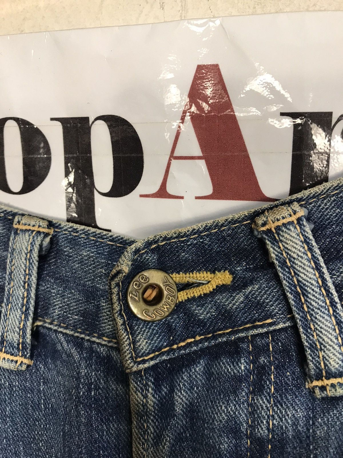 Lee × Vintage Vintage Lee Cowboy Selvedge Light Blue Wash Jeans Size US 29 - 9 Thumbnail