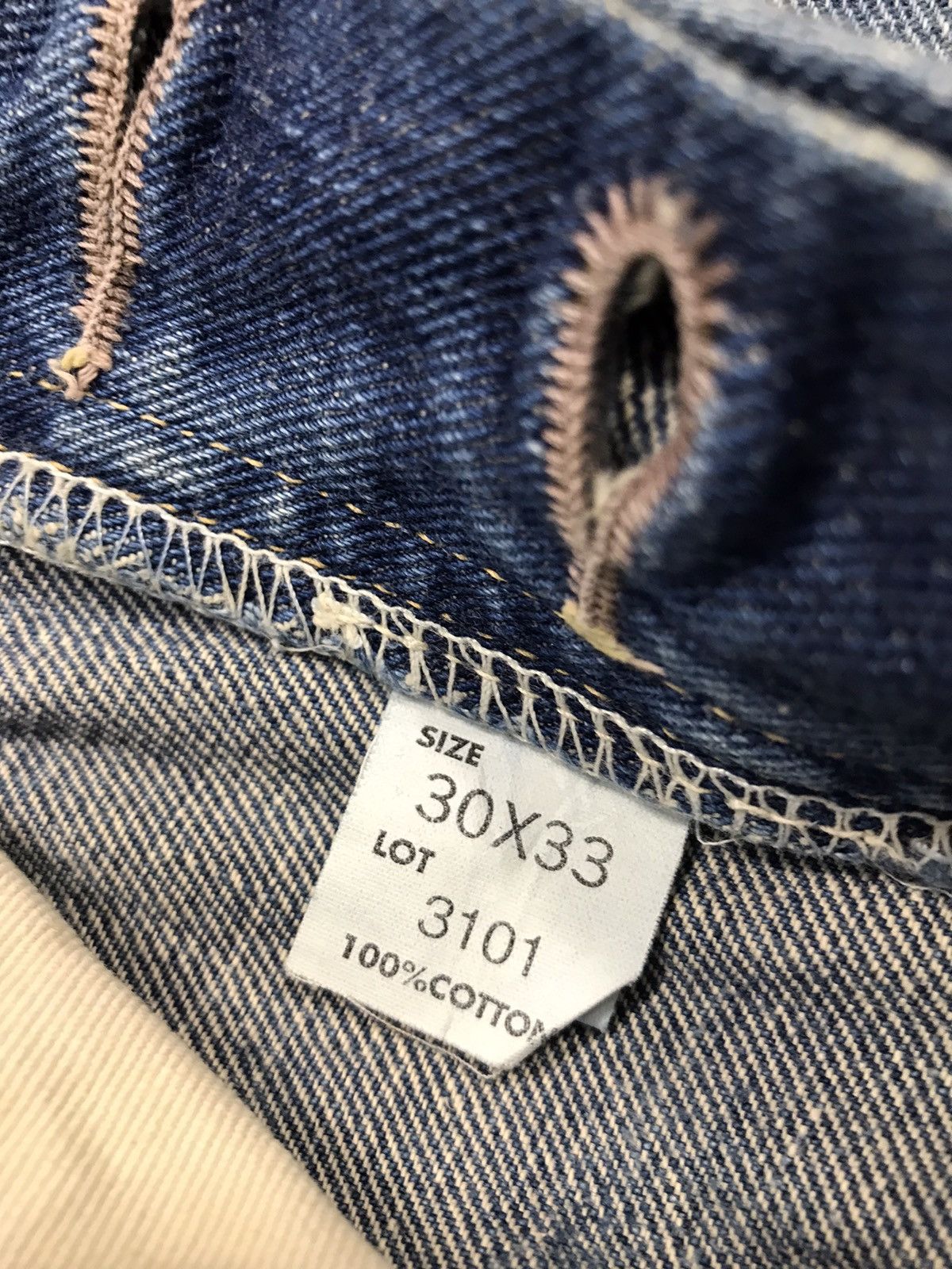 Lee × Vintage Vintage Lee Cowboy Selvedge Light Blue Wash Jeans Size US 29 - 17 Thumbnail