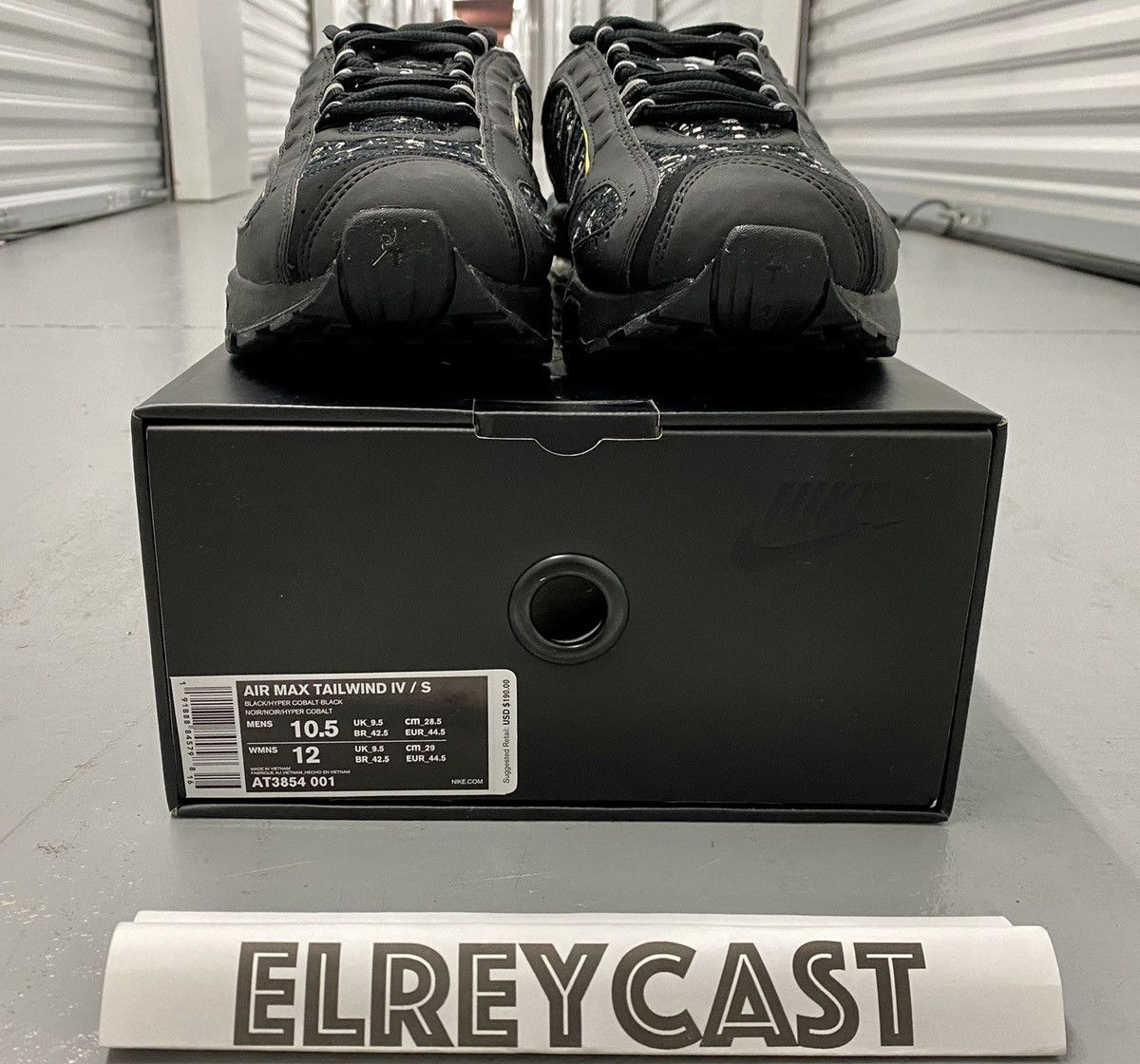 Nike × Supreme Supreme x Nike Air Max Tailwind 4 Black Cobalt 2019 Size US 10.5 / EU 43-44 - 4 Thumbnail