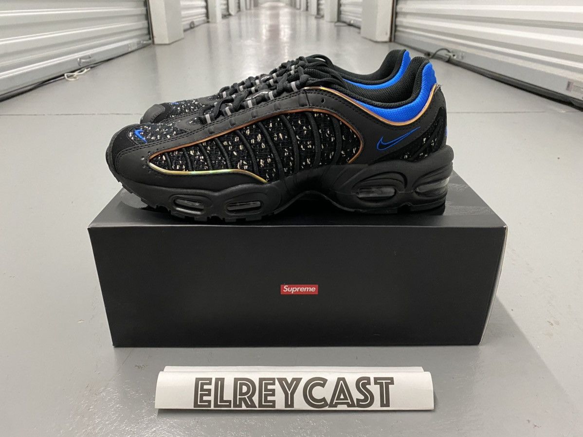 Nike × Supreme Supreme x Nike Air Max Tailwind 4 Black Cobalt 2019 Size US 10.5 / EU 43-44 - 2 Thumbnail