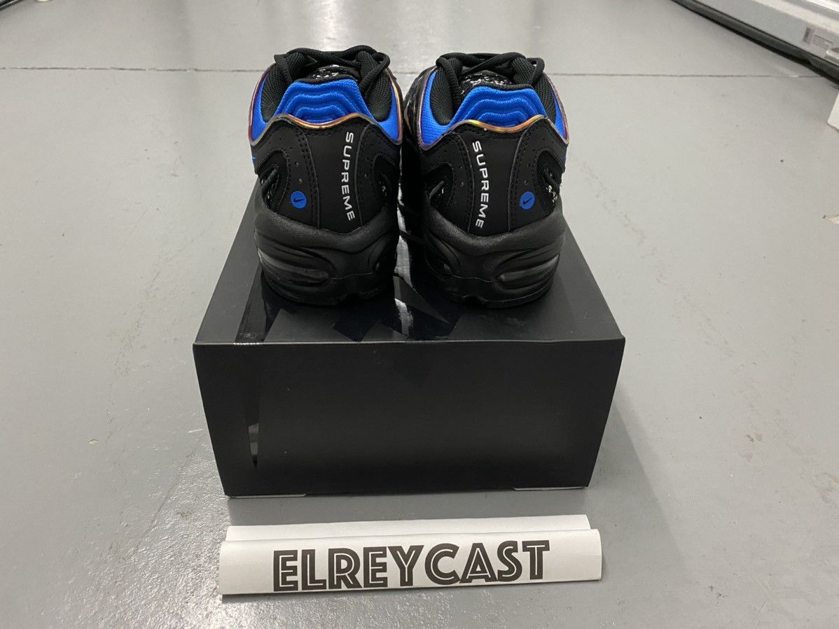 Nike × Supreme Supreme x Nike Air Max Tailwind 4 Black Cobalt 2019 Size US 10.5 / EU 43-44 - 6 Thumbnail