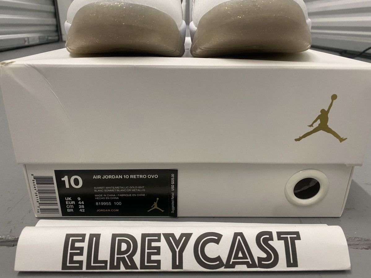 Jordan Brand × Nike × October's Very Own OVO X Air Jordan 10 Retro Size US 10 / EU 43 - 4 Thumbnail