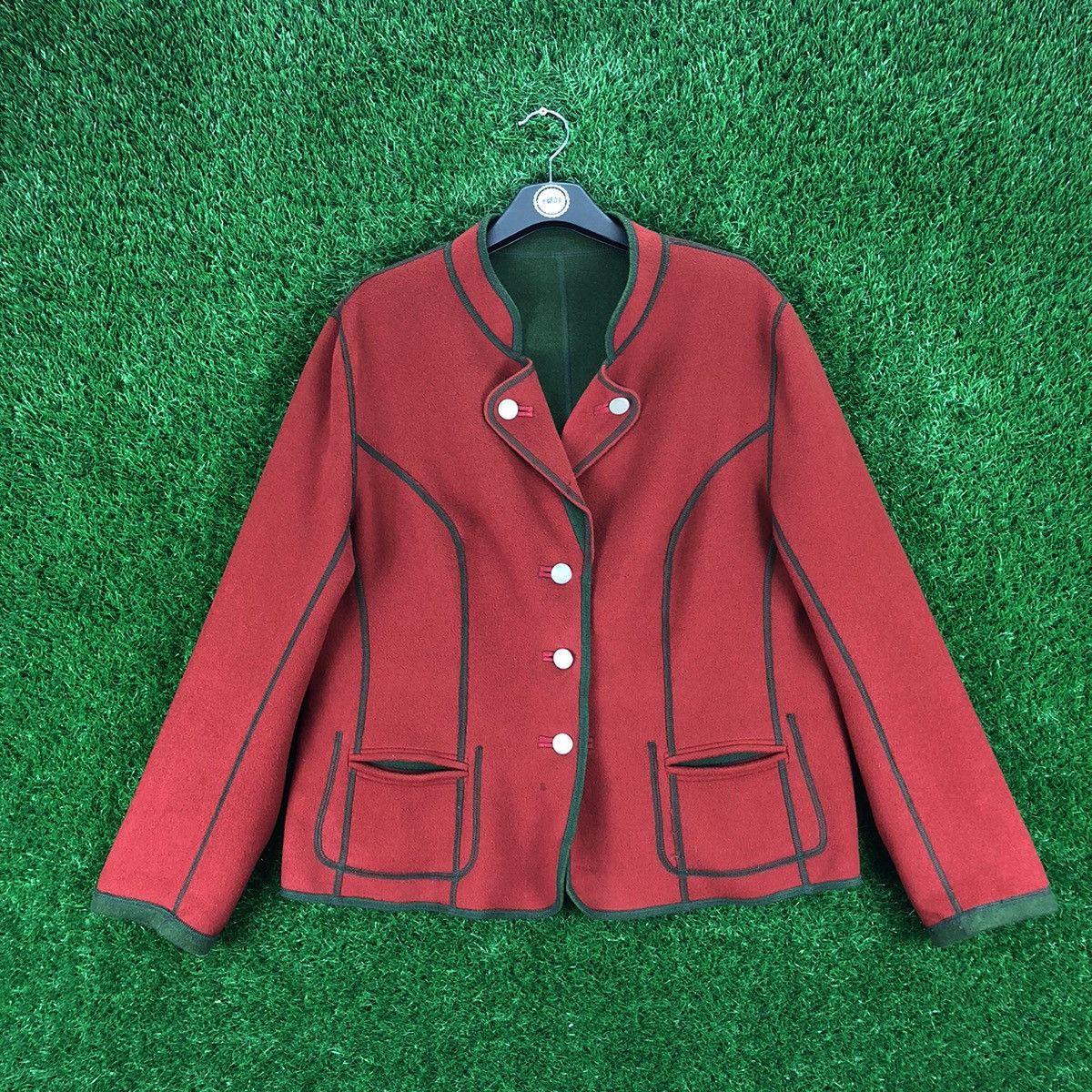 Vintage Vintage Wool Reversible Coat Jacket by Gossl Size US L / EU 52-54 / 3 - 1 Thumbnail