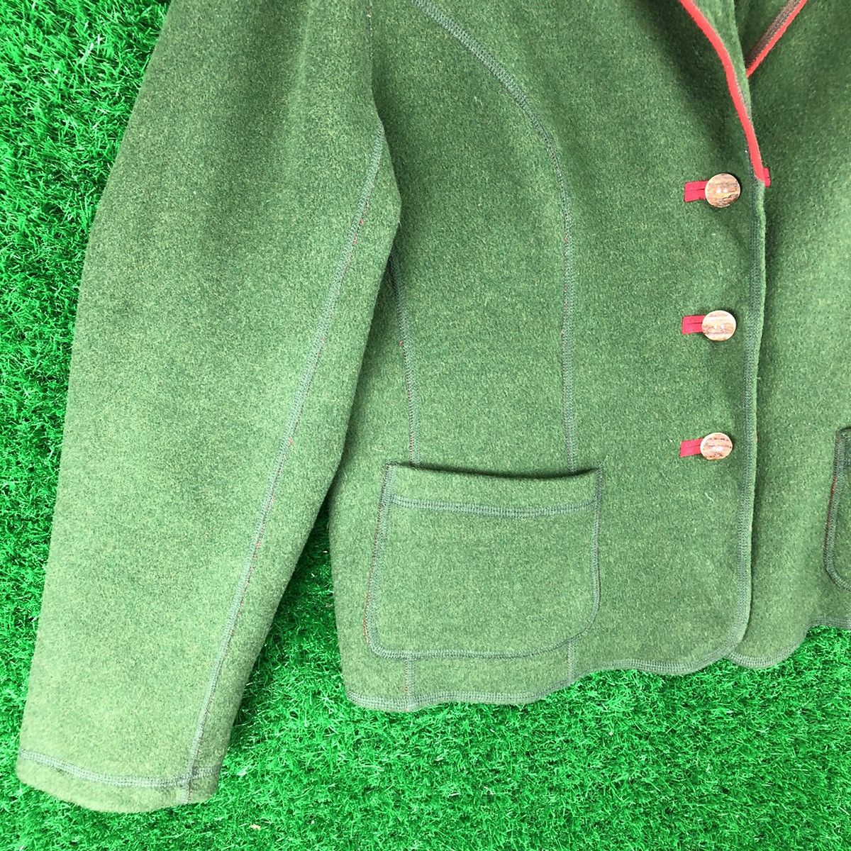 Vintage Vintage Wool Reversible Coat Jacket by Gossl Size US L / EU 52-54 / 3 - 6 Thumbnail