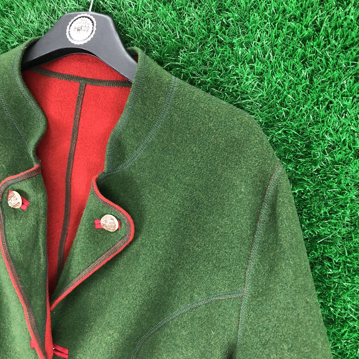 Vintage Vintage Wool Reversible Coat Jacket by Gossl Size US L / EU 52-54 / 3 - 5 Thumbnail