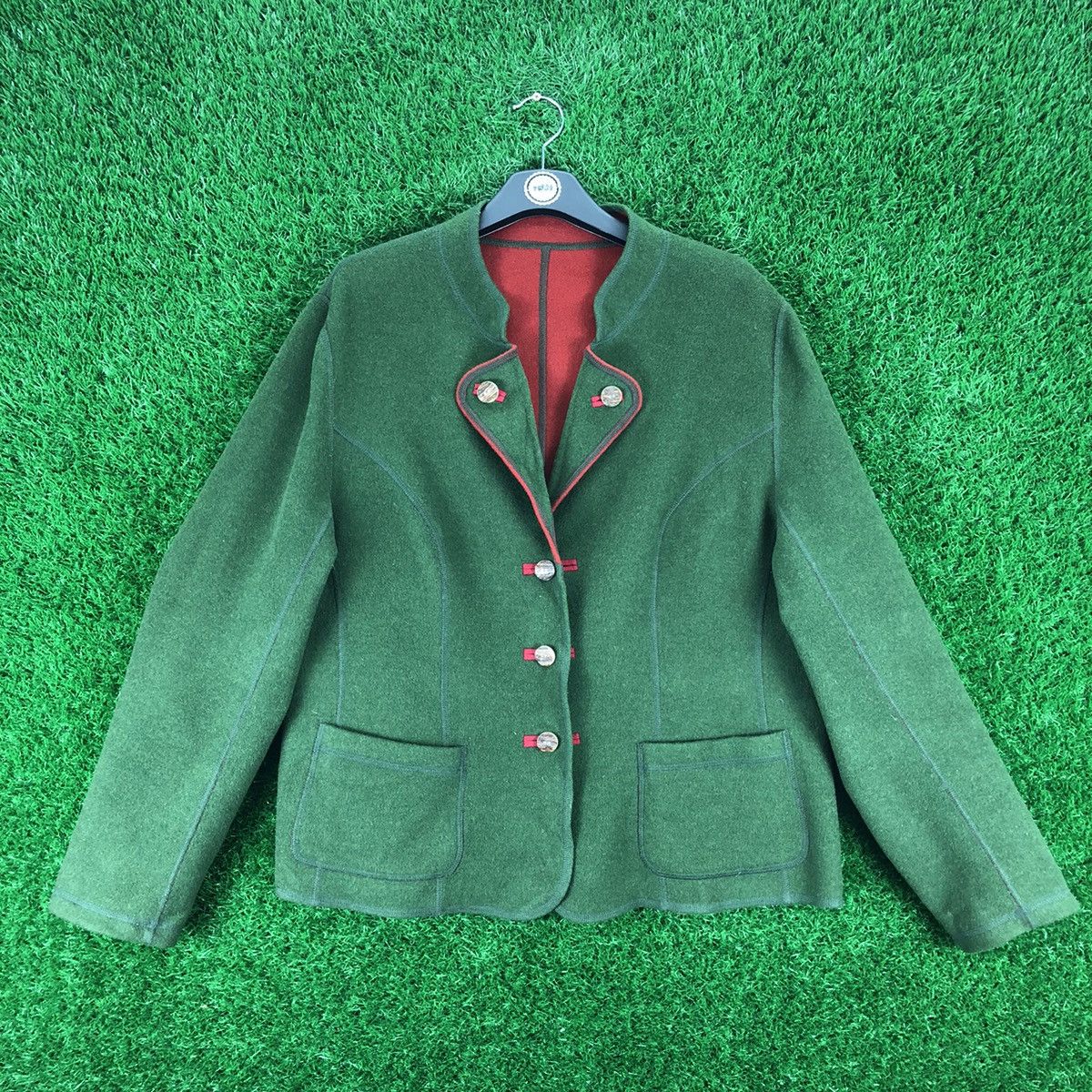 Vintage Vintage Wool Reversible Coat Jacket by Gossl Size US L / EU 52-54 / 3 - 4 Thumbnail