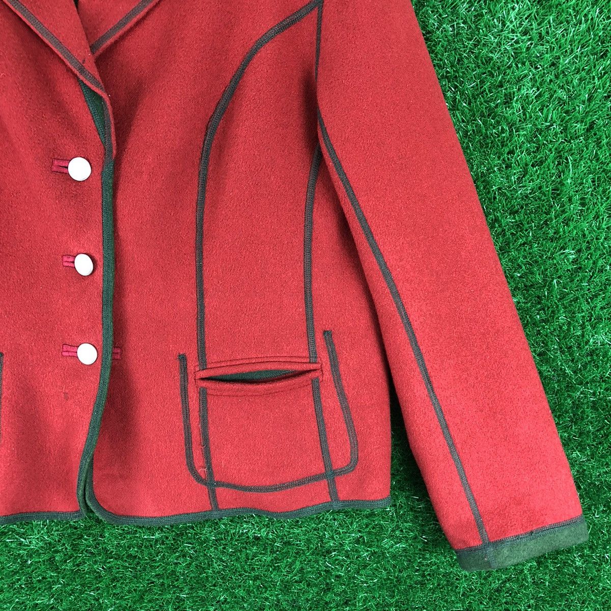 Vintage Vintage Wool Reversible Coat Jacket by Gossl Size US L / EU 52-54 / 3 - 3 Thumbnail